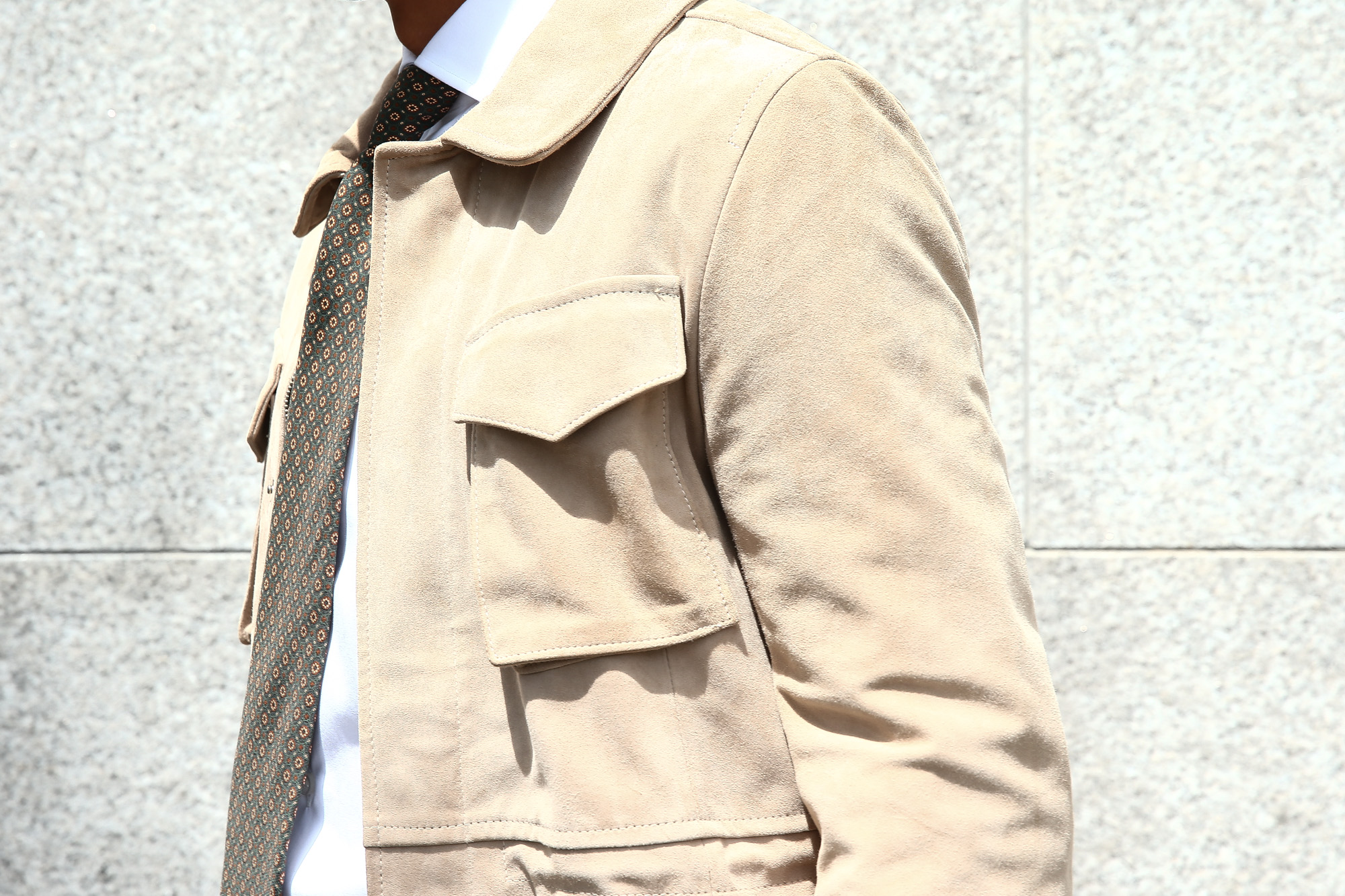 Radice(ラディーチェ) M-65 Suede Leather Jacket スエードラムナッパレザー ミリタリージャケット スエードレザージャケット GRIGIO (ベージュ) MADE IN ITALY (イタリア製) radice ラディーチェ 愛知 名古屋 Alto e Diritto アルト エ デリット alto e diritto アルトエデリット altoediritto レザージャケット