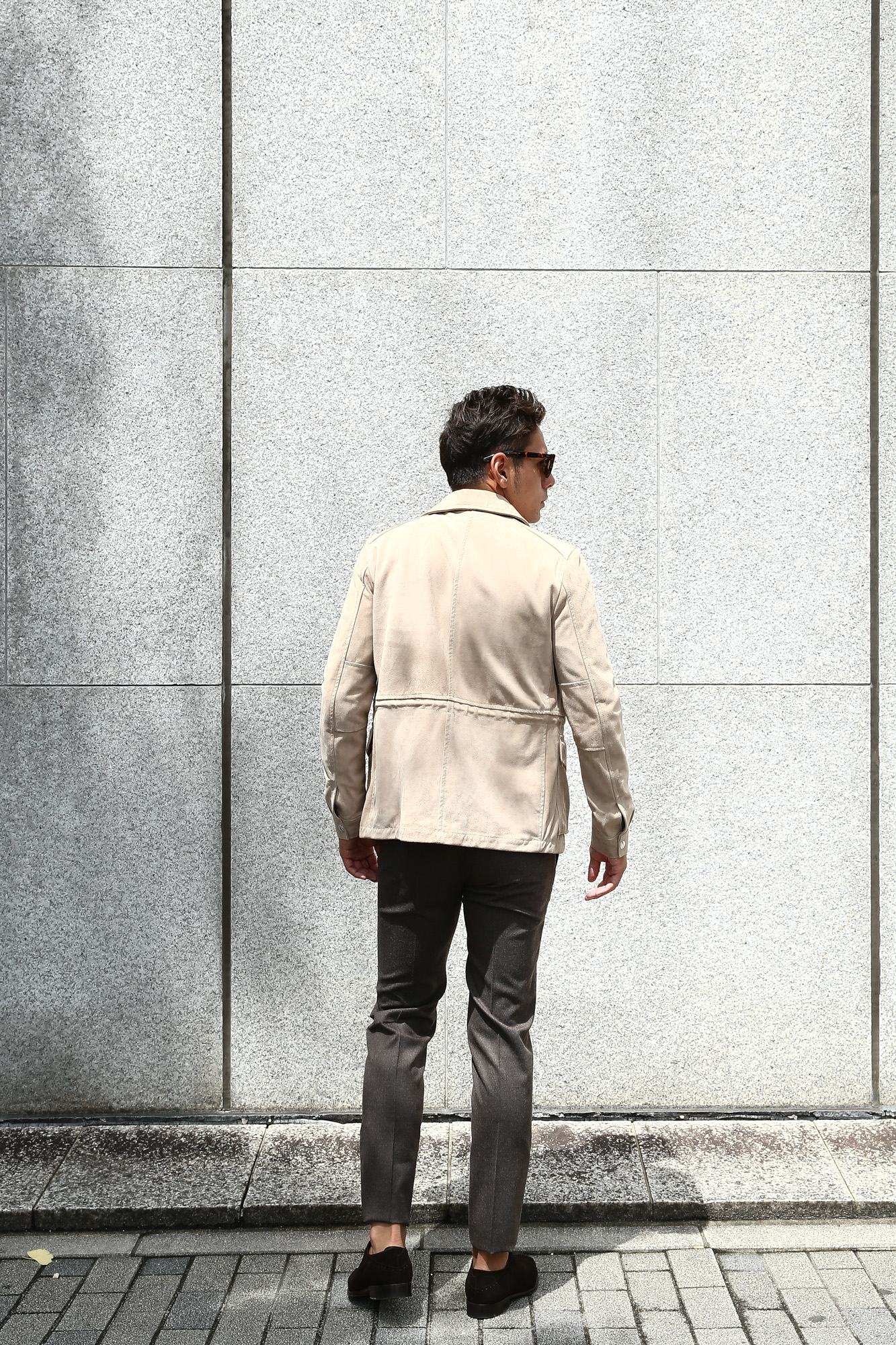 Radice(ラディーチェ) M-65 Suede Leather Jacket スエードラムナッパレザー ミリタリージャケット スエードレザージャケット GRIGIO (ベージュ) MADE IN ITALY (イタリア製) radice ラディーチェ 愛知 名古屋 Alto e Diritto アルト エ デリット alto e diritto アルトエデリット altoediritto レザージャケット