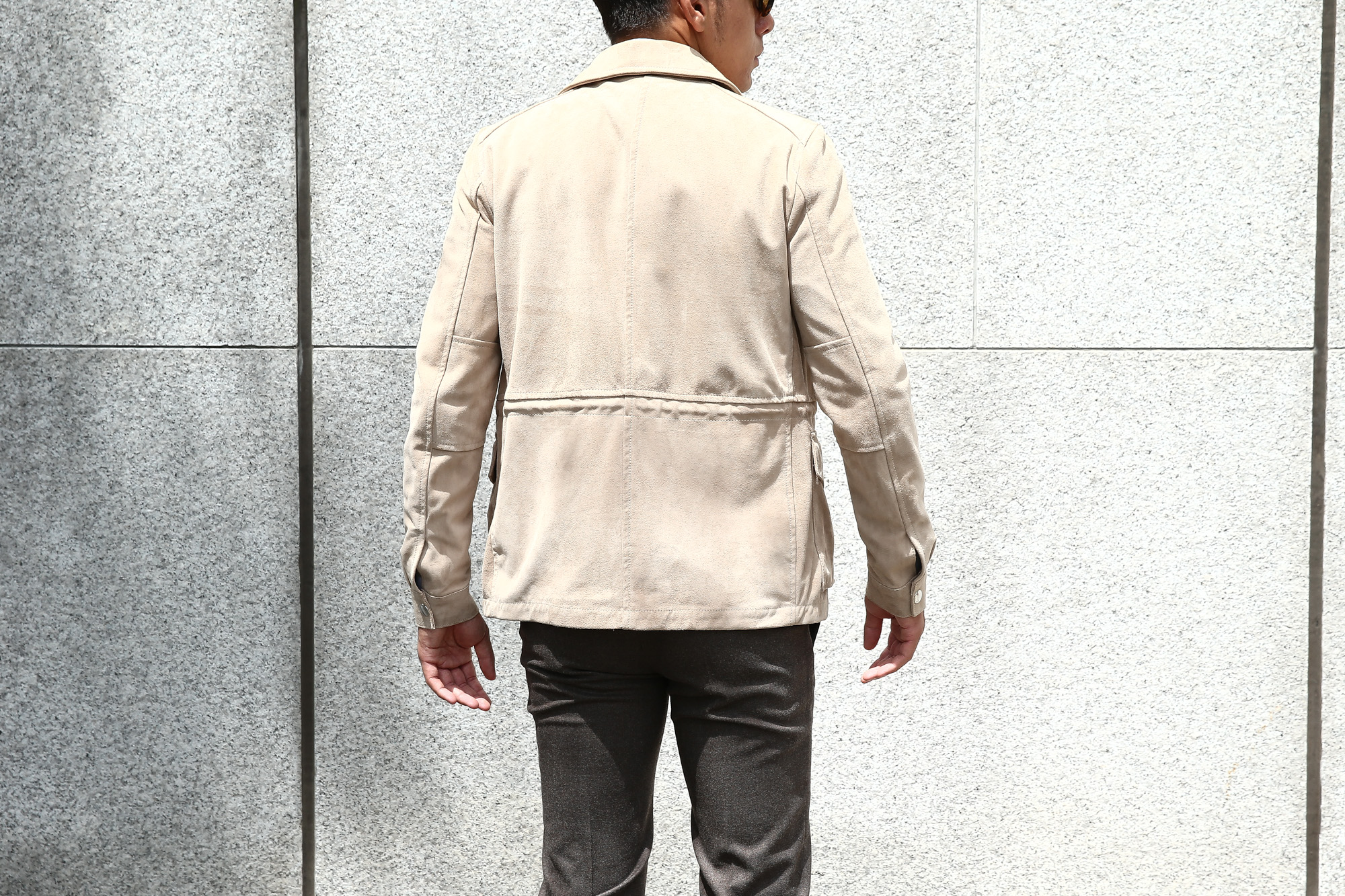 Radice(ラディーチェ) M-65 Suede Leather Jacket スエードラムナッパレザー ミリタリージャケット スエードレザージャケット GRIGIO (ベージュ) MADE IN ITALY (イタリア製) radice ラディーチェ 愛知 名古屋 Alto e Diritto アルト エ デリット alto e diritto アルトエデリット altoediritto レザージャケット