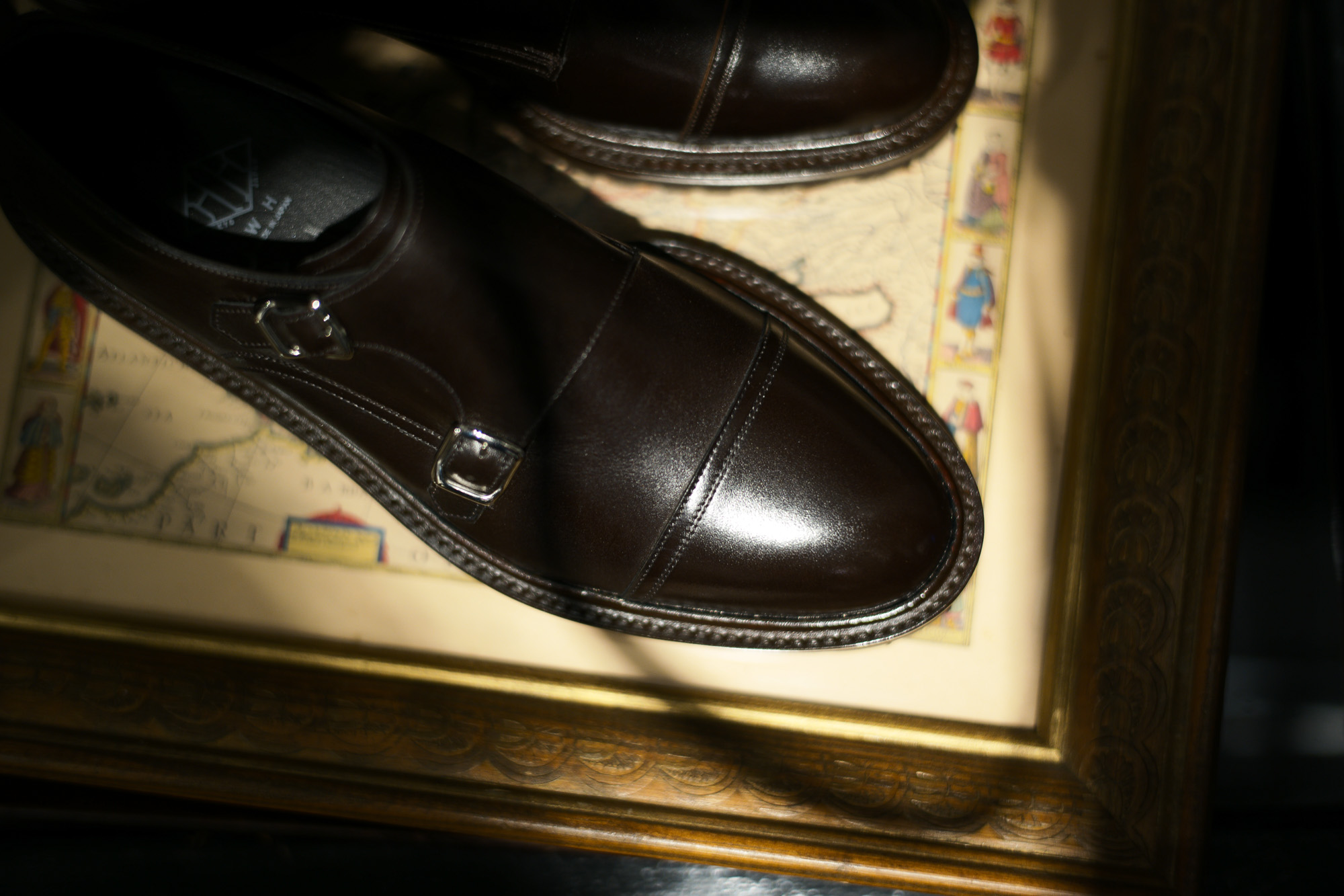 WH (ダブルエイチ) 【WH-0300(WHS-0300)】 Double Monk Strap Shoes (干場氏 スペシャル モデル) Cruise Last (クルーズラスト) ダブルモンクストラップシューズ DARK BROWN(ダークブラウン) MADE IN JAPAN (日本製) 2018 春夏新作 【干場氏、坪内氏の直筆サイン入り】【Alto e Diritto限定 スペシャルアイテム】 wh 干場さん 干場スペシャル FORZASTYLE フォルザスタイル 愛知 名古屋 Alto e Diritto アルト エ デリット