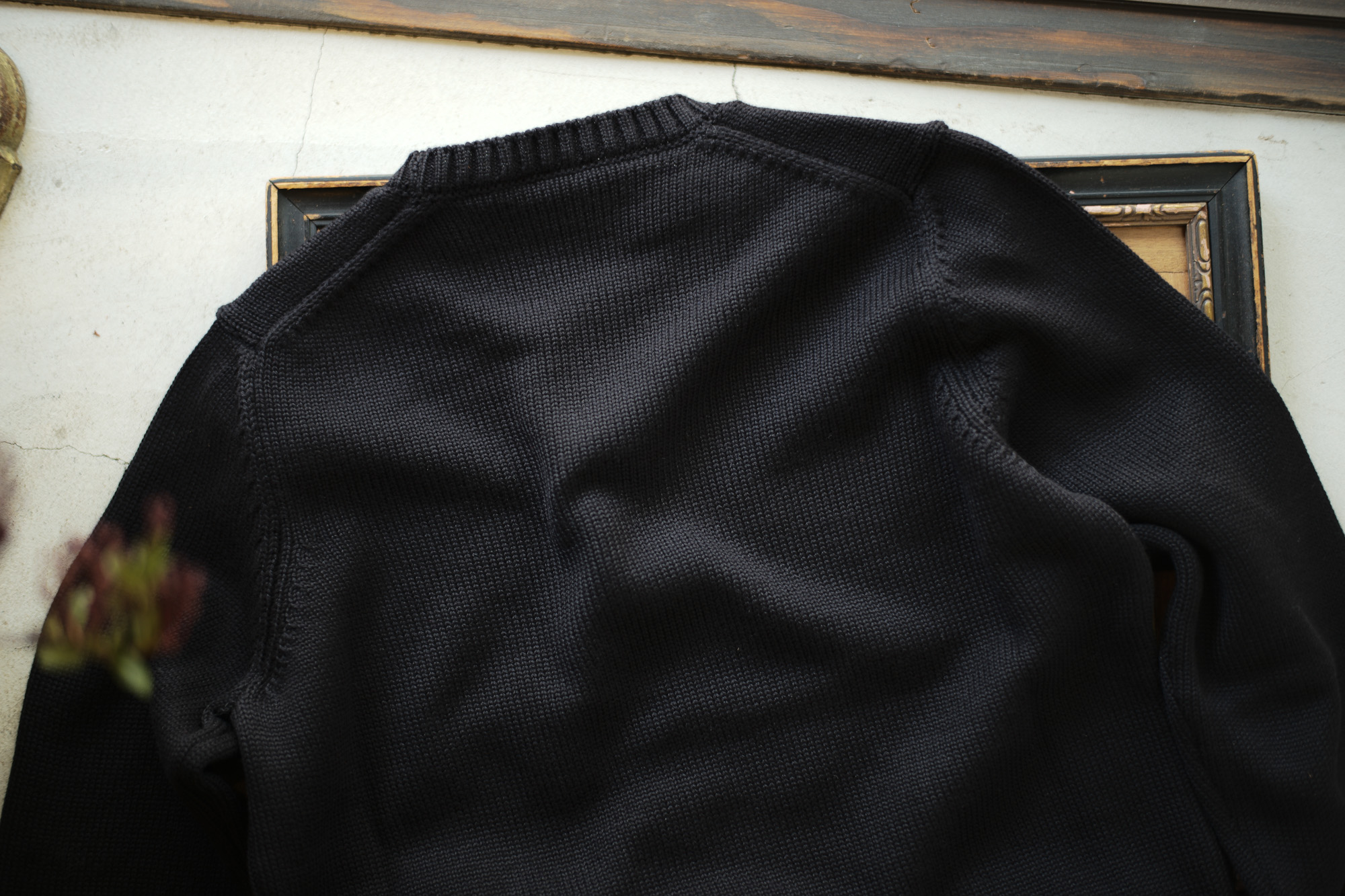 ZANONE (ザノーネ) Crew Neck Sweater (クルーネック セーター) VIRGIN WOOL 100% ミドルゲージ ウールニット セーター BLACK (ブラック・Z0015)  made in italy (イタリア製) 2018 秋冬新作 zanone 愛知 名古屋 Alto e Diritto アルト エ デリット alto e diritto アルトエデリット