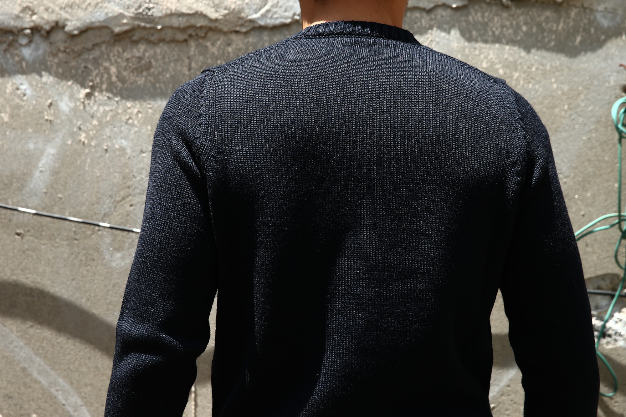 ZANONE (ザノーネ) Crew Neck Sweater (クルーネック セーター) VIRGIN WOOL 100% ミドルゲージ ウールニット セーター NAVY (ネイビー・Z1375) made in italy (イタリア製) 2018 秋冬新作 zanone 愛知 名古屋 Alto e Diritto アルト エ デリット alto e diritto アルトエデリット