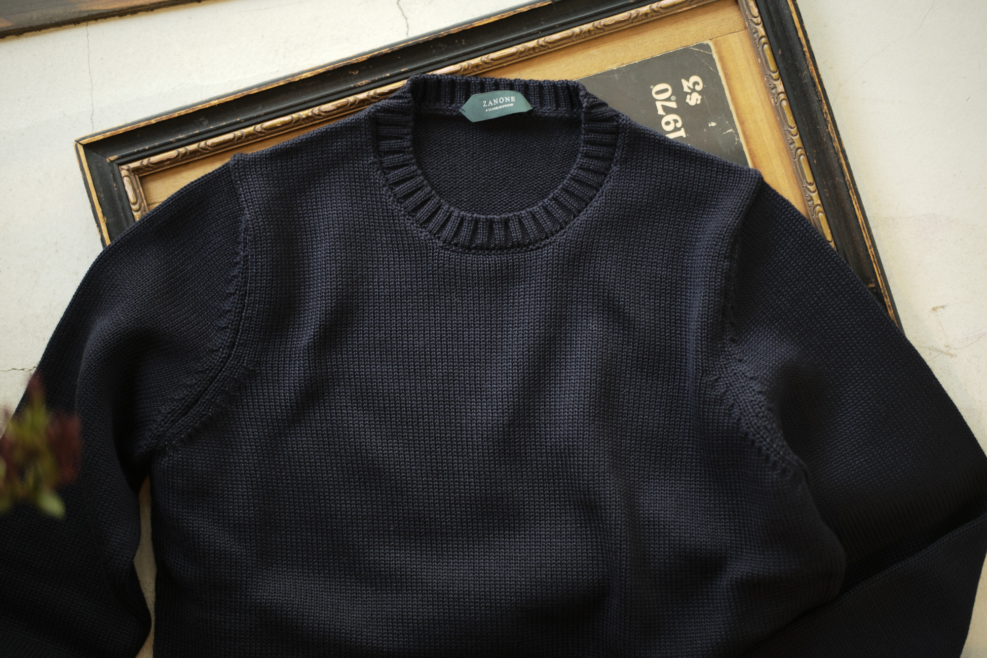 ZANONE (ザノーネ) Crew Neck Sweater (クルーネック セーター) VIRGIN WOOL 100% ミドルゲージ ウールニット セーター NAVY (ネイビー・Z1375) made in italy (イタリア製) 2018 秋冬新作 zanone 愛知 名古屋 Alto e Diritto アルト エ デリット alto e diritto アルトエデリット