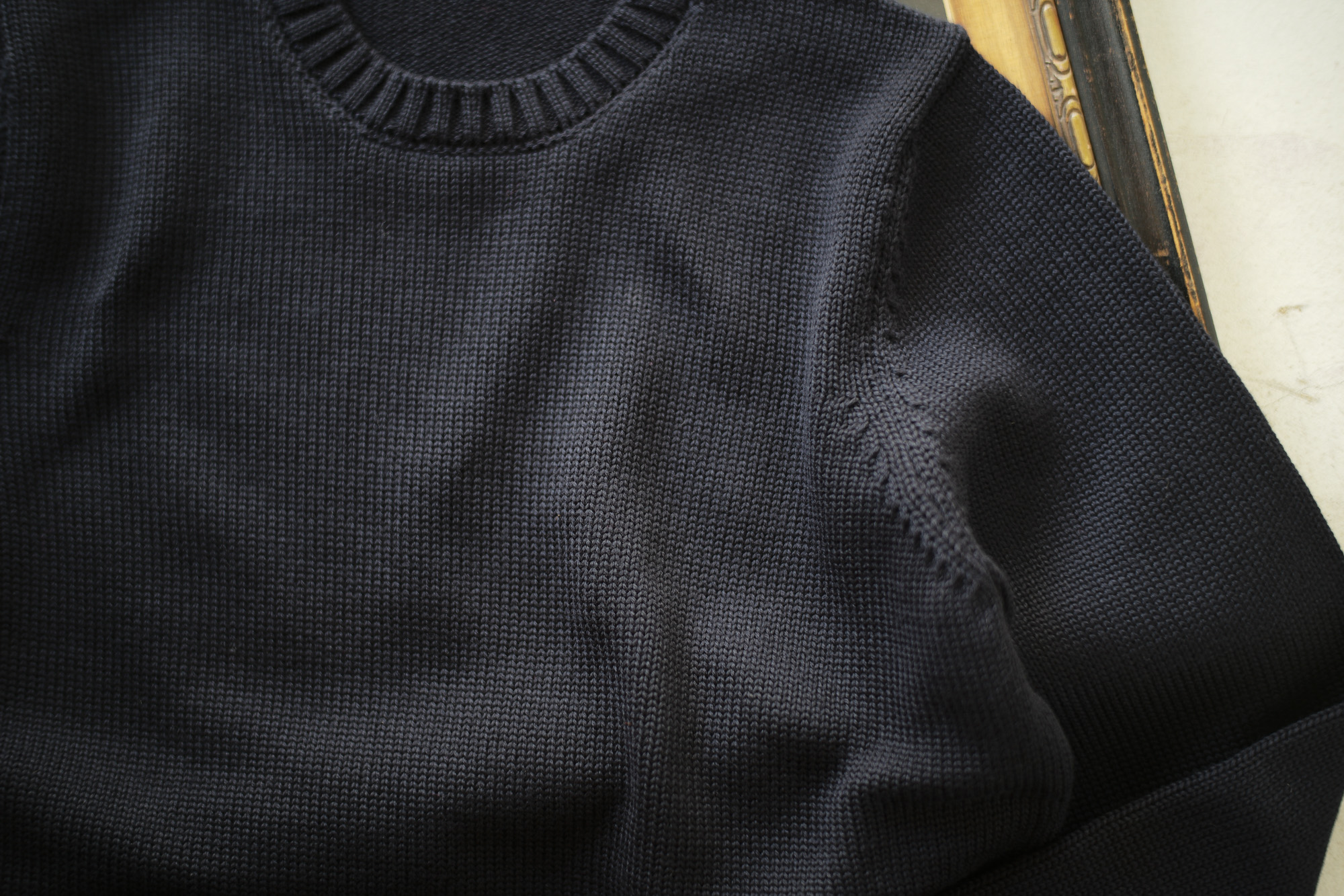 ZANONE (ザノーネ) Crew Neck Sweater (クルーネック セーター) VIRGIN WOOL 100% ミドルゲージ ウールニット セーター NAVY (ネイビー・Z1375) made in italy (イタリア製) 2018 秋冬新作 zanone 愛知 名古屋 Alto e Diritto アルト エ デリット alto e diritto アルトエデリット