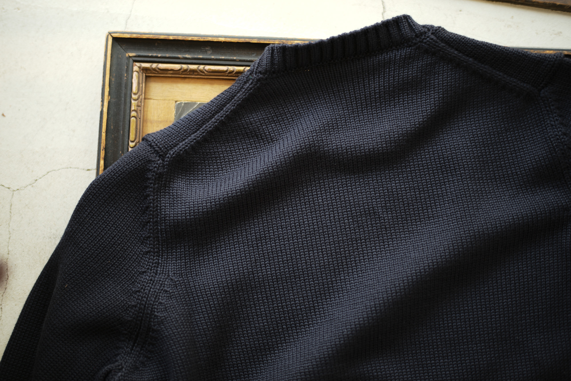 ZANONE (ザノーネ) Crew Neck Sweater (クルーネック セーター) VIRGIN WOOL 100% ミドルゲージ ウールニット セーター NAVY (ネイビー・Z1375) made in italy (イタリア製) 2018 秋冬新作 zanone 愛知 名古屋 Alto e Diritto アルト エ デリット alto e diritto アルトエデリット