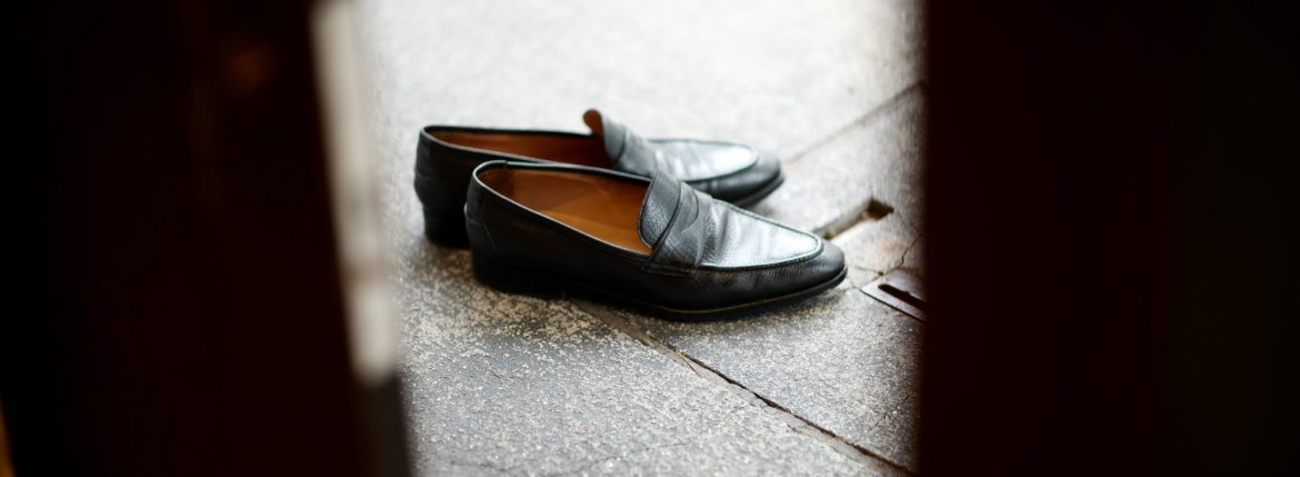 ENZO BONAFE(エンツォボナフェ) ART. EB-08 Coin Loafer コインローファー LAMA ラマレザー ドレスシューズ ローファー NERO(ブラック) made in italy (イタリア製) 2019 春夏 【ご予約受付中】 愛知 名古屋 enzobonafe エンツォボナフェ eb08 ローファー zodiac nagoya alto e diritto altoediritto アルトエデリット コードバン