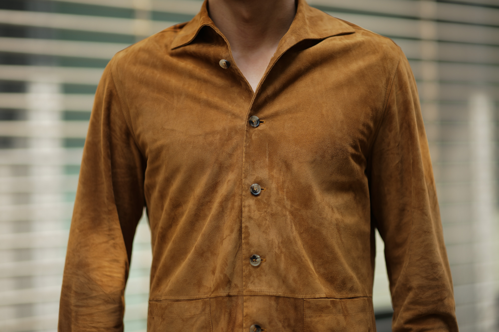 Alfredo Rifugio (アルフレード リフージオ) SS326 CAMOSCIO Summer Suede Leather Shirts サマースウェード レザーシャツ CAMEL (キャメル) made in italy (イタリア製) 2019 春夏 alfredorifujio アルフレードリフージオ 愛知 名古屋 Alto e Diritto アルト エ デリット alto e diritto アルトエデリット レザージャケット 素肌にレザー 42,44,46,48,50,52