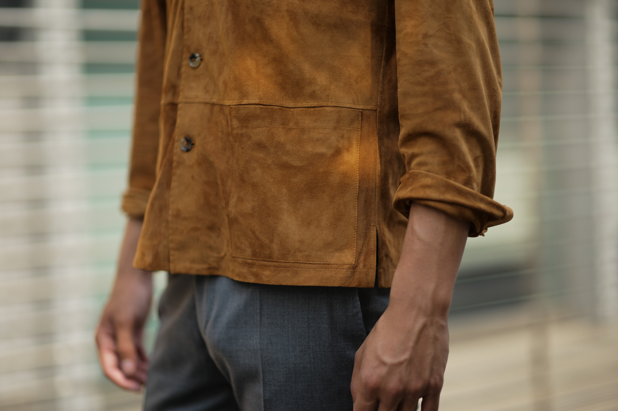 Alfredo Rifugio (アルフレード リフージオ) SS326 CAMOSCIO Summer Suede Leather Shirts サマースウェード レザーシャツ CAMEL (キャメル) made in italy (イタリア製) 2019 春夏 alfredorifujio アルフレードリフージオ 愛知 名古屋 Alto e Diritto アルト エ デリット alto e diritto アルトエデリット レザージャケット 素肌にレザー 42,44,46,48,50,52