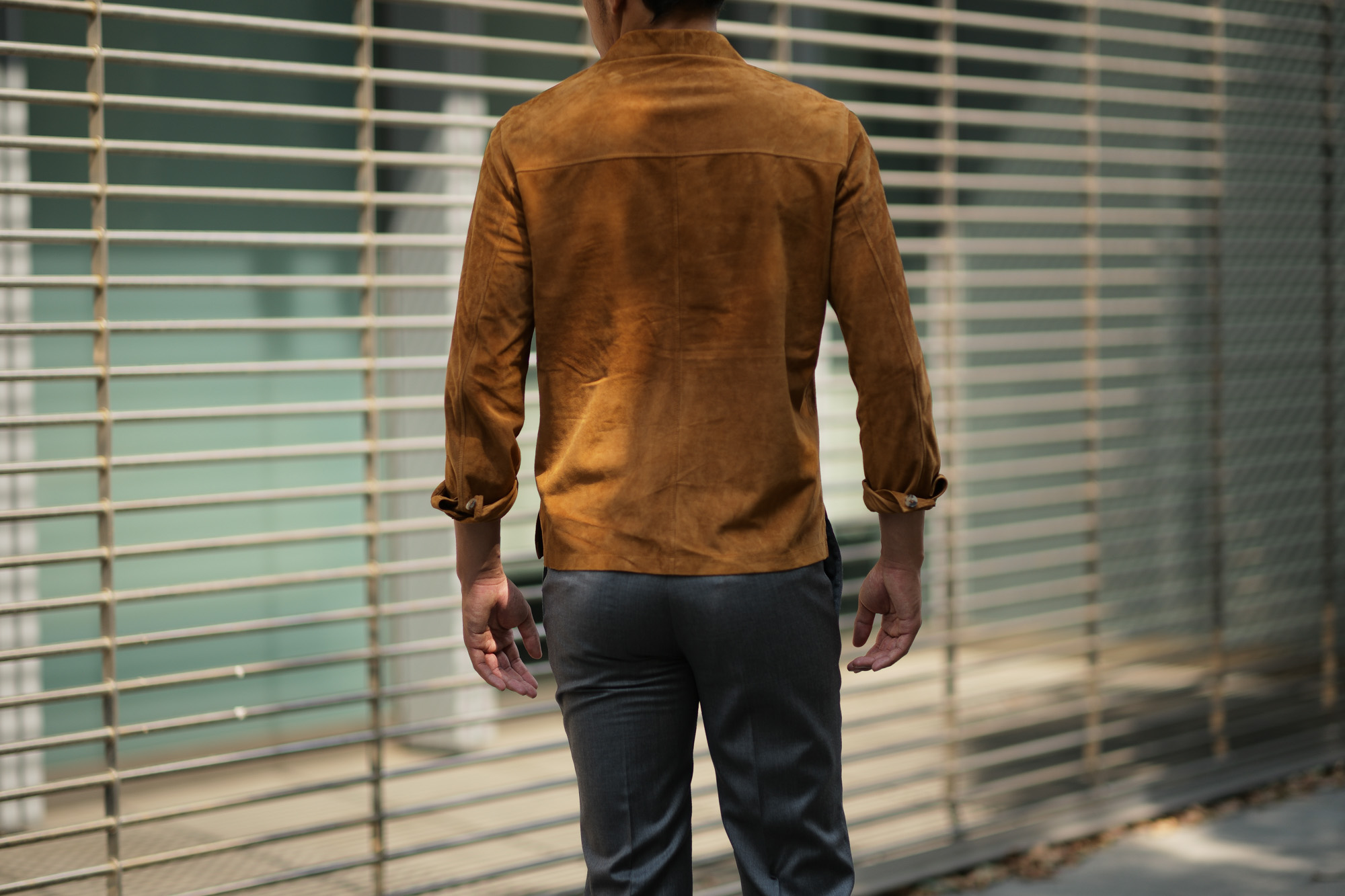 Alfredo Rifugio (アルフレード リフージオ) SS326 CAMOSCIO Summer Suede Leather Shirts サマースウェード レザーシャツ CAMEL (キャメル) made in italy (イタリア製) 2019 春夏 alfredorifujio アルフレードリフージオ 愛知 名古屋 Alto e Diritto アルト エ デリット alto e diritto アルトエデリット レザージャケット 素肌にレザー 42,44,46,48,50,52