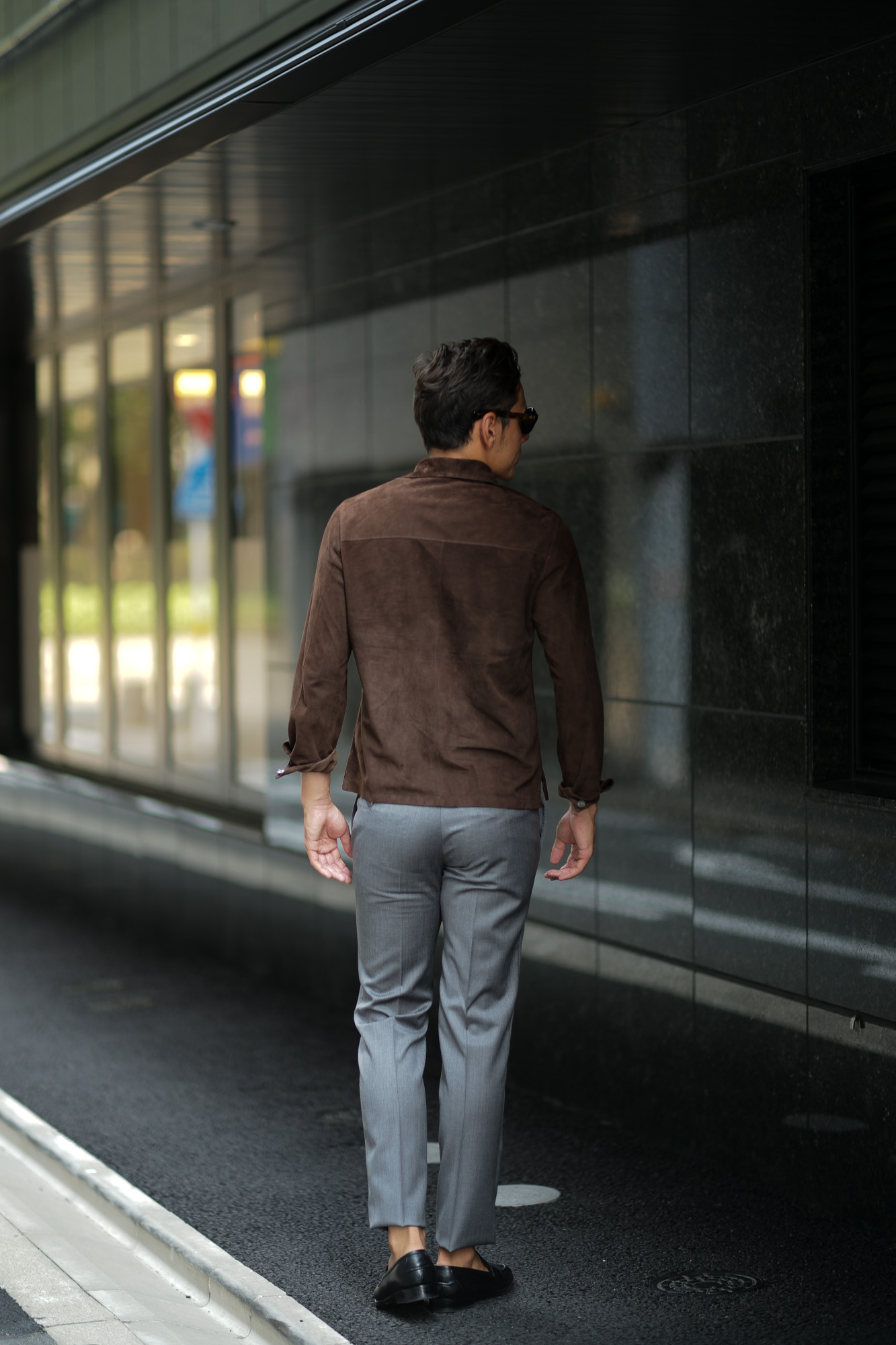 Alfredo Rifugio (アルフレード リフージオ) SS326 CAMOSCIO Summer Suede Leather Shirts サマースウェード レザーシャツ BROWN (ブラウン) made in italy (イタリア製) 2019 春夏 alfredorifujio アルフレードリフージオ 愛知 名古屋 Alto e Diritto アルト エ デリット alto e diritto アルトエデリット レザージャケット 素肌にレザー 42,44,46,48,50,52