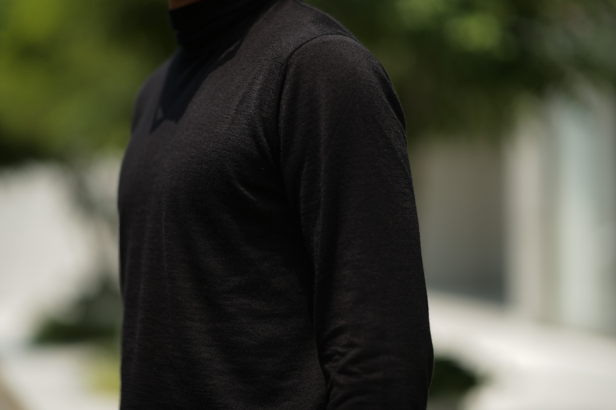 Cruciani (クルチアーニ) Silk Cashmere Turtle Neck Sweater (シルクカシミヤ タートルネック セーター) ハイゲージ シルクカシミヤニット セーター BLACK (ブラック・NERO) made in italy (イタリア製) 2018 秋冬新作 cruciani silkcashmere タートルネック カシミアタートル　カシミヤタートル 愛知 名古屋 Alto e Diritto アルト エ デリット alto e diritto アルトエデリット altoediritto