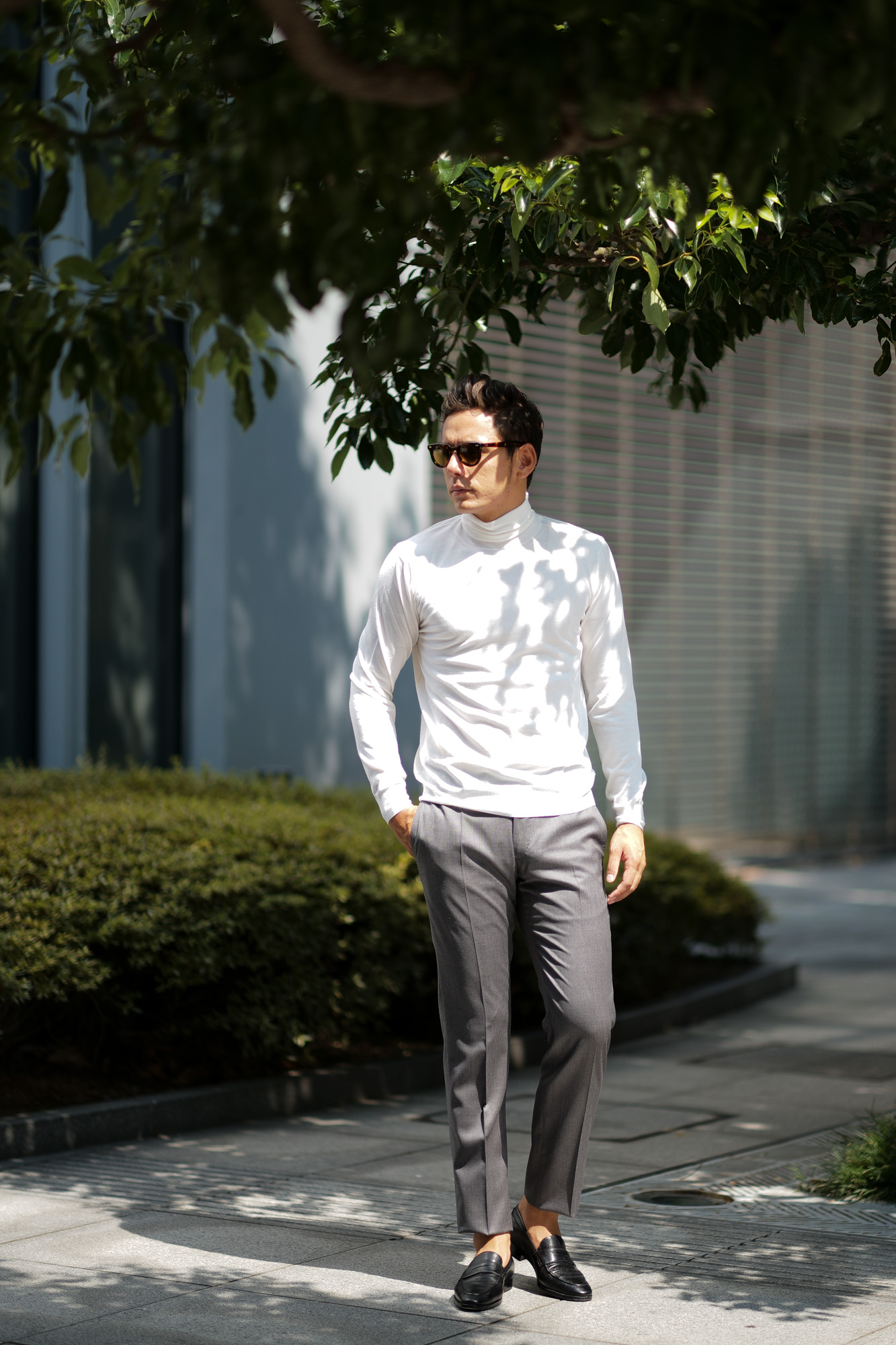 Cruciani (クルチアーニ) Silk Cashmere Turtle Neck Sweater (シルクカシミヤ タートルネック セーター) ハイゲージ シルクカシミヤニット セーター OFF WHITE (オフホワイト・120A) made in italy (イタリア製) 2018 秋冬新作 cruciani silkcashmere タートルネック カシミアタートル　カシミヤタートル 愛知 名古屋 Alto e Diritto アルト エ デリット alto e diritto アルトエデリット altoediritto