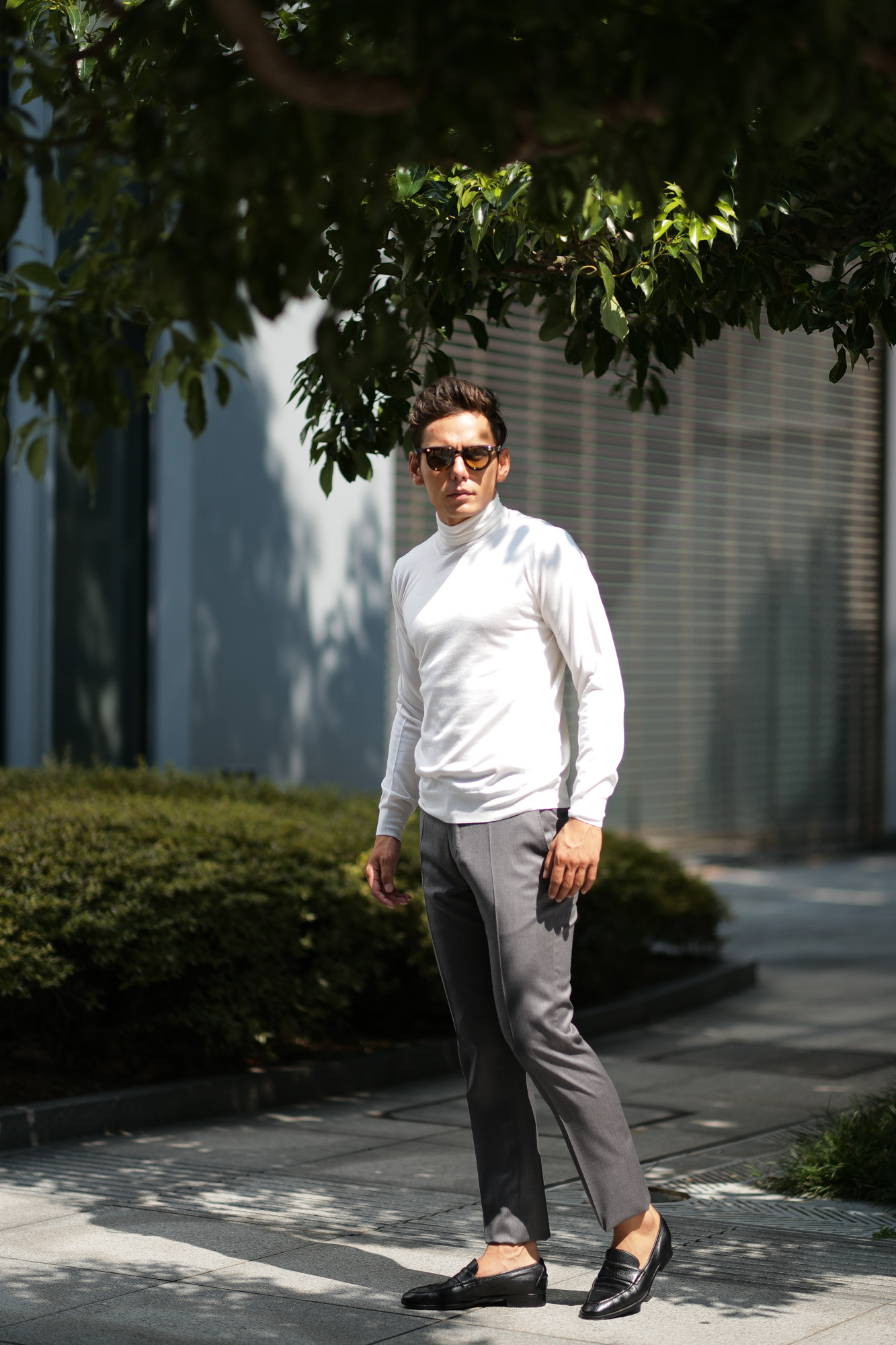 Cruciani (クルチアーニ) Silk Cashmere Turtle Neck Sweater (シルク ...