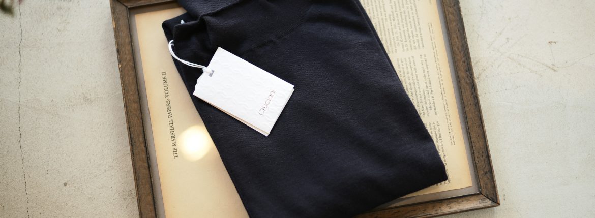 Cruciani (クルチアーニ) Silk Cashmere Turtle Neck Sweater (シルクカシミヤ タートルネック セーター) ハイゲージ シルクカシミヤニット セーター NAVY (ネイビー・5508D) made in italy (イタリア製) 2018 秋冬新作 cruciani silkcashmere タートルネック カシミアタートル　カシミヤタートル 愛知 名古屋 ZODIAC ゾディアック alto e diritto アルトエデリット altoediritto