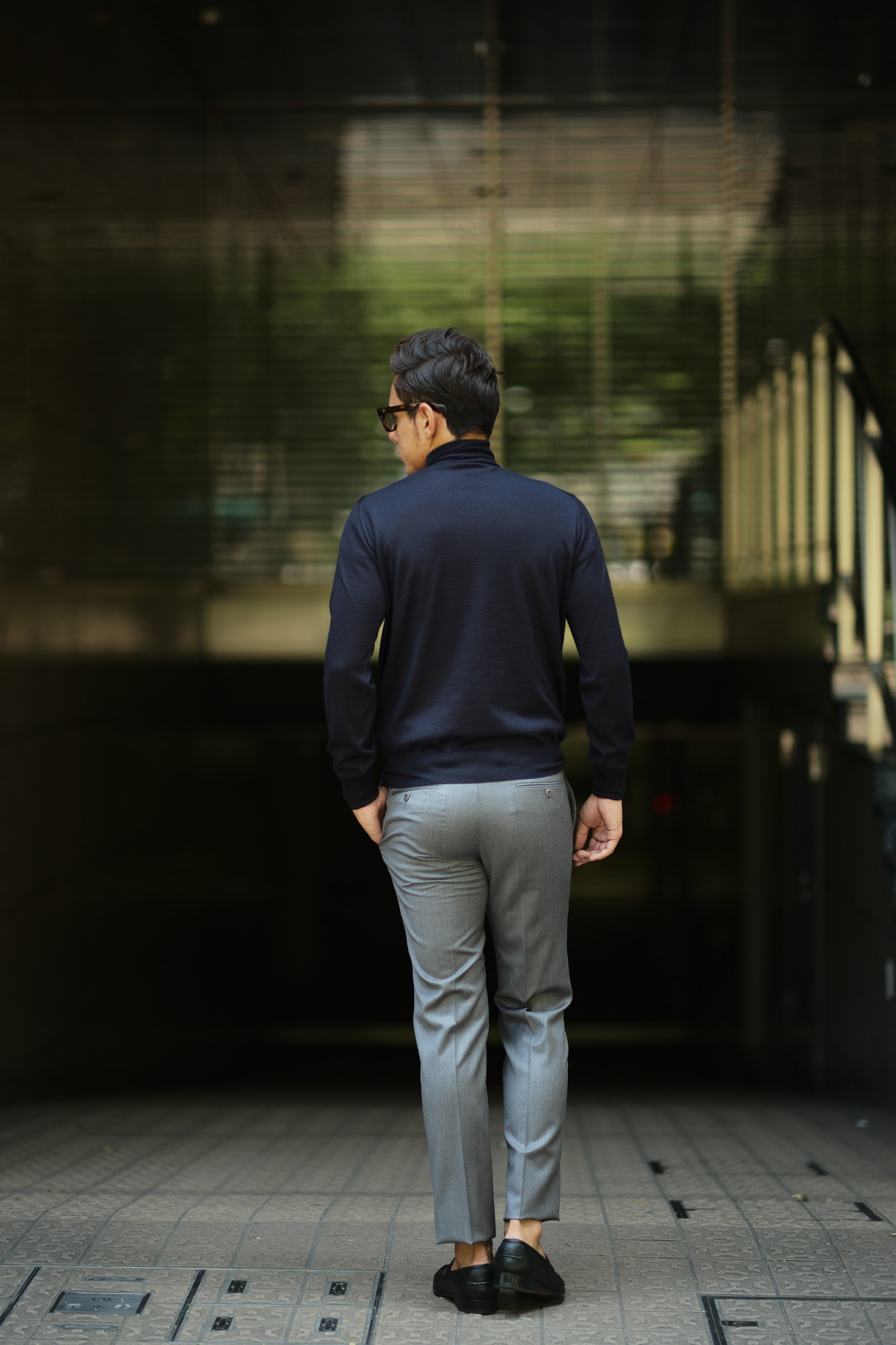 Cruciani (クルチアーニ) Silk Cashmere Turtle Neck Sweater (シルクカシミヤ タートルネック セーター) ハイゲージ シルクカシミヤニット セーター NAVY (ネイビー・5508D) made in italy (イタリア製) 2018 秋冬新作 cruciani silkcashmere タートルネック カシミアタートル　カシミヤタートル 愛知 名古屋 Alto e Diritto アルト エ デリット alto e diritto アルトエデリット altoediritto