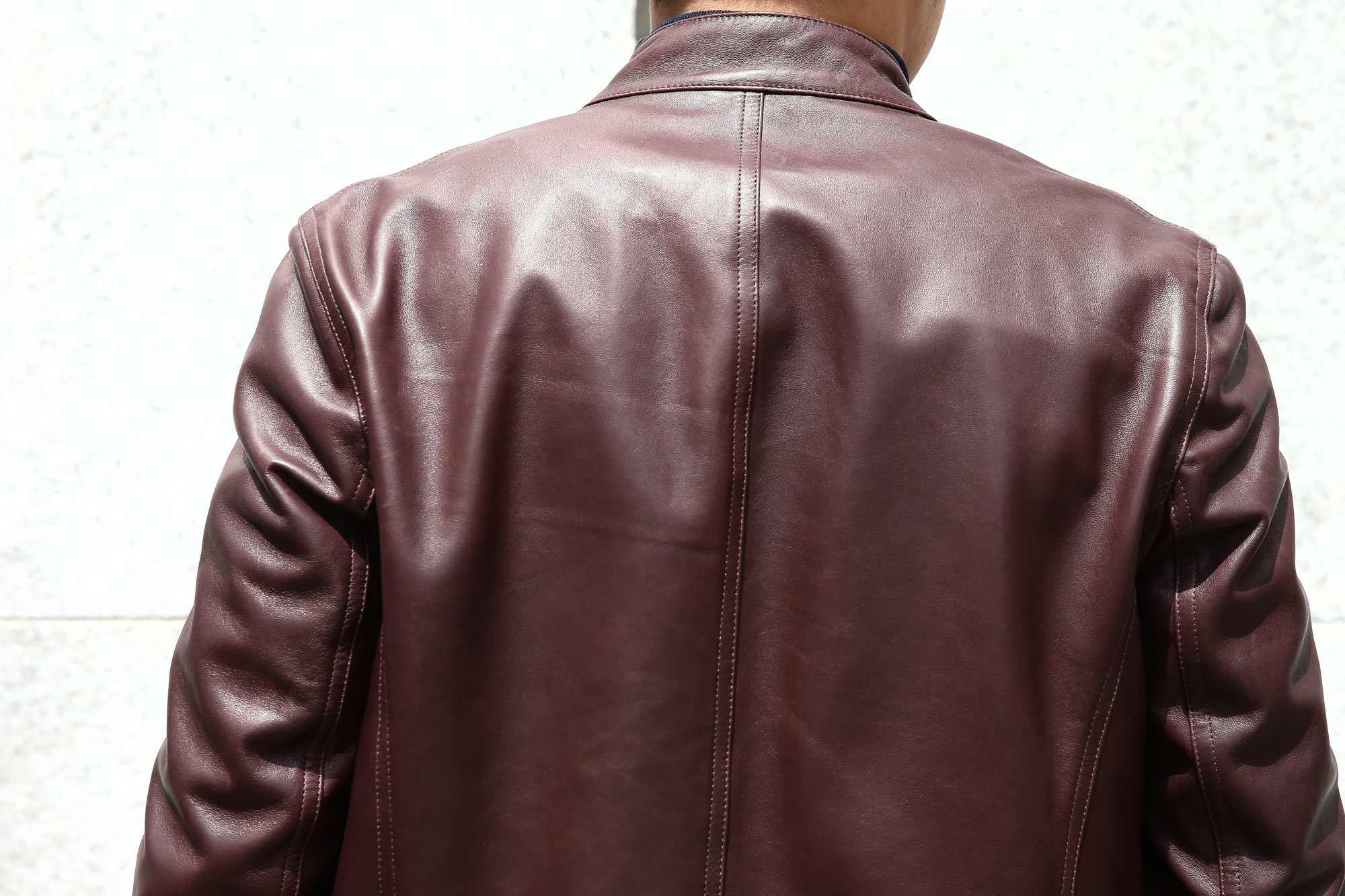 EMMETI(エンメティ) JURI(ユリ) Lambskin nappa シングルライダース レザージャケット WALNUT (ウォルナット) made in italy (イタリア製) 2018 秋冬 【ご予約受付中】 emmeti juri ユリ 愛知 名古屋 Alto e Diritto アルト エ デリット 干場 干場氏着用 FORZASTYLE　42,44,46,48,50,52,54