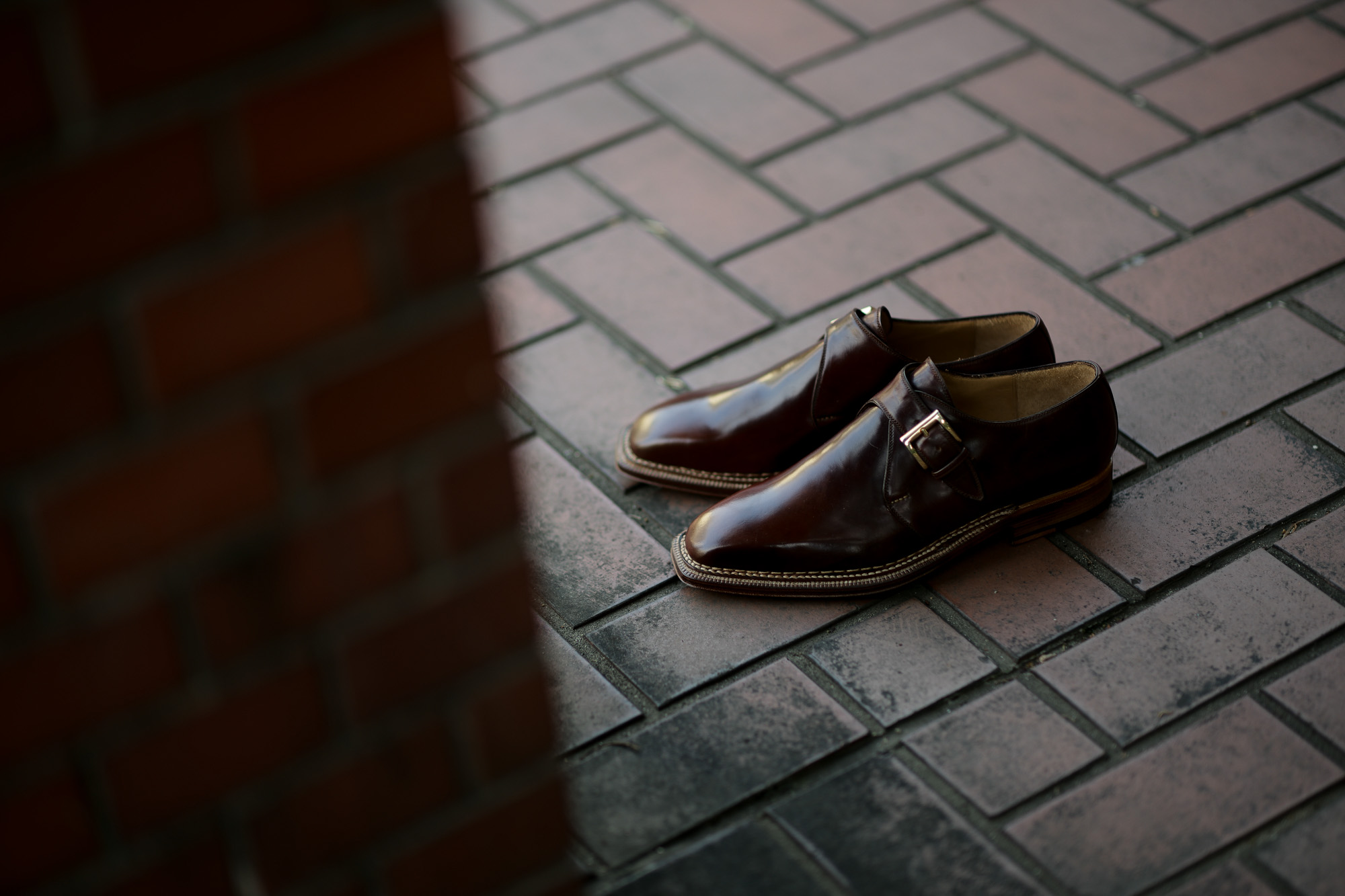 ENZO BONAFE (エンツォボナフェ) 【ART.3721】Single Monk Strap Shoes シングルモンクストラップシューズ CORDOVAN コードバン ノルベジェーゼ製法 ドレスシューズ No.4(#4) made in italy (イタリア製) 2019 春夏  愛知 名古屋 Alto e Diritto アルト エ デリット enzobonafe コードバン no4 ナンバーフォー