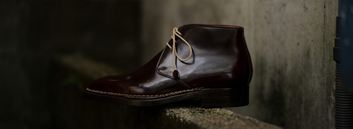 ENZO BONAFE(エンツォボナフェ) ART.3722 Chukka boots チャッカブーツ Horween Shell Cordovan Leather ホーウィン社 シェルコードバンレザー ノルベジェーゼ製法 チャッカブーツ コードバンブーツ No.8(バーガンディー) made in italy (イタリア製) 2019 春夏 愛知 名古屋 ZODIAC ゾディアック エンツォボナフェ コードバン チャッカ　5.5,6,6.5,7,7.5,8,8.5,9,9.5