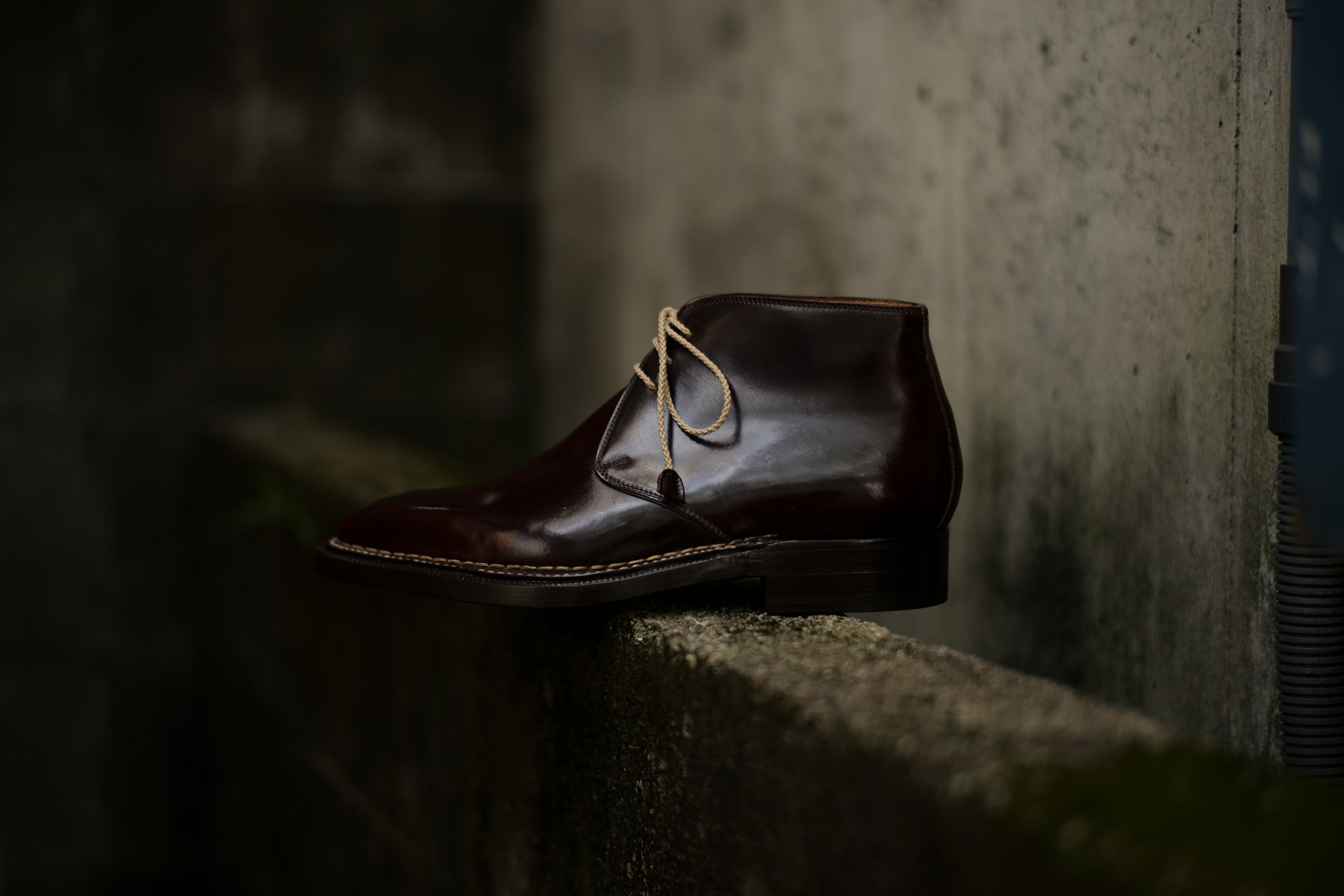 ENZO BONAFE(エンツォボナフェ) ART.3722 Chukka boots チャッカブーツ Horween Shell Cordovan Leather ホーウィン社 シェルコードバンレザー ノルベジェーゼ製法 チャッカブーツ コードバンブーツ No.8(バーガンディー)  made in italy (イタリア製) 2019 春夏 愛知 名古屋 Alto e Diritto アルト エ デリット エンツォボナフェ コードバン チャッカ　5.5,6,6.5,7,7.5,8,8.5,9,9.5