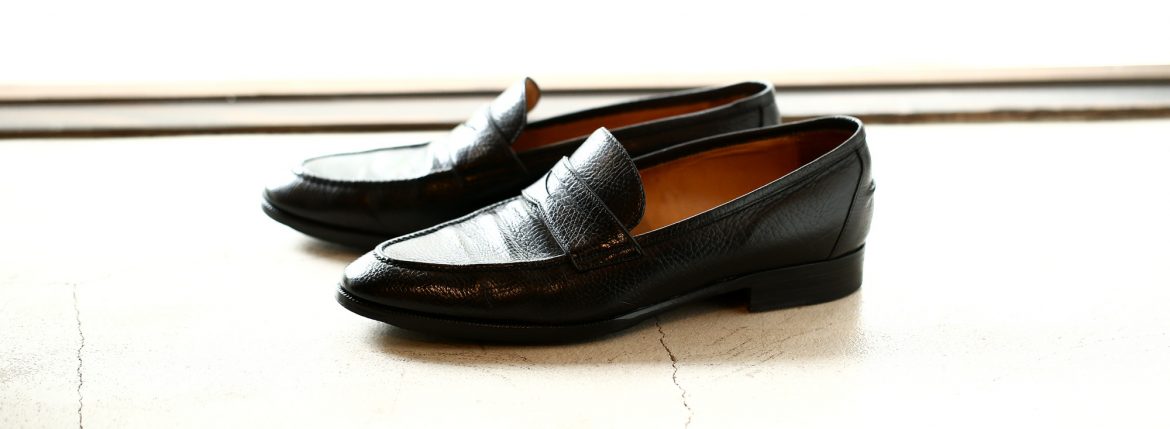 ENZO BONAFE(エンツォボナフェ) ART. EB-08 Coin Loafer コインローファー LAMA ラマレザー ドレスシューズ ローファー NERO(ブラック) made in italy (イタリア製) 2019 春夏 【ご予約受付中】 愛知 名古屋 enzobonafe エンツォボナフェ eb08 ローファー zodiac nagoya alto e diritto altoediritto アルトエデリット コードバン