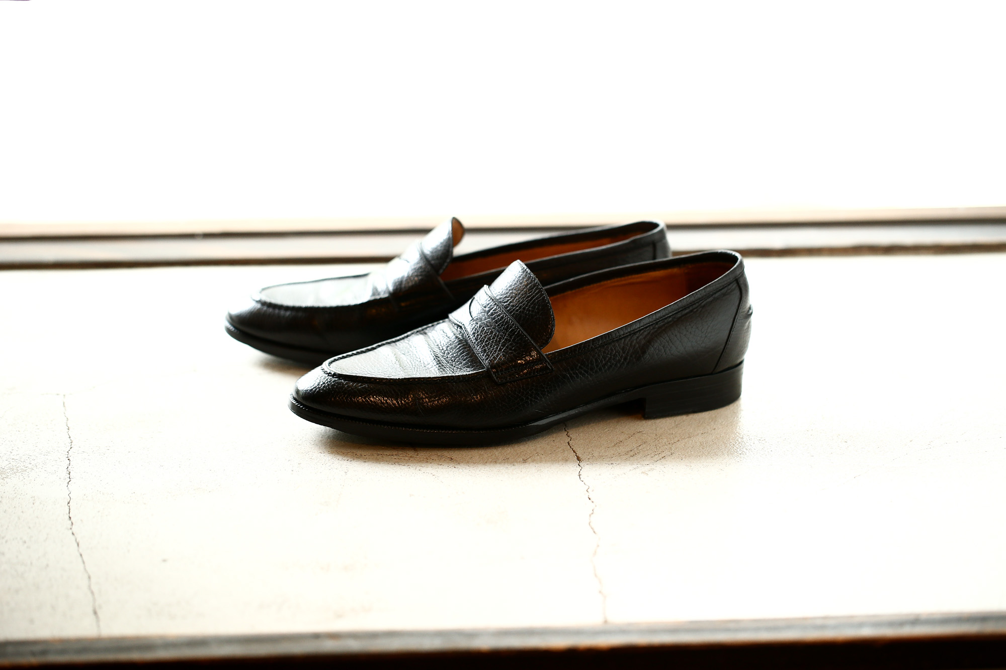 ENZO BONAFE(エンツォボナフェ) ART. EB-08 Coin Loafer コインローファー LAMA ラマレザー ドレスシューズ ローファー NERO(ブラック) made in italy (イタリア製) 2019 春夏 【ご予約受付中】 愛知 名古屋 enzobonafe エンツォボナフェ eb08 ローファー zodiac nagoya alto e diritto altoediritto アルトエデリット コードバン