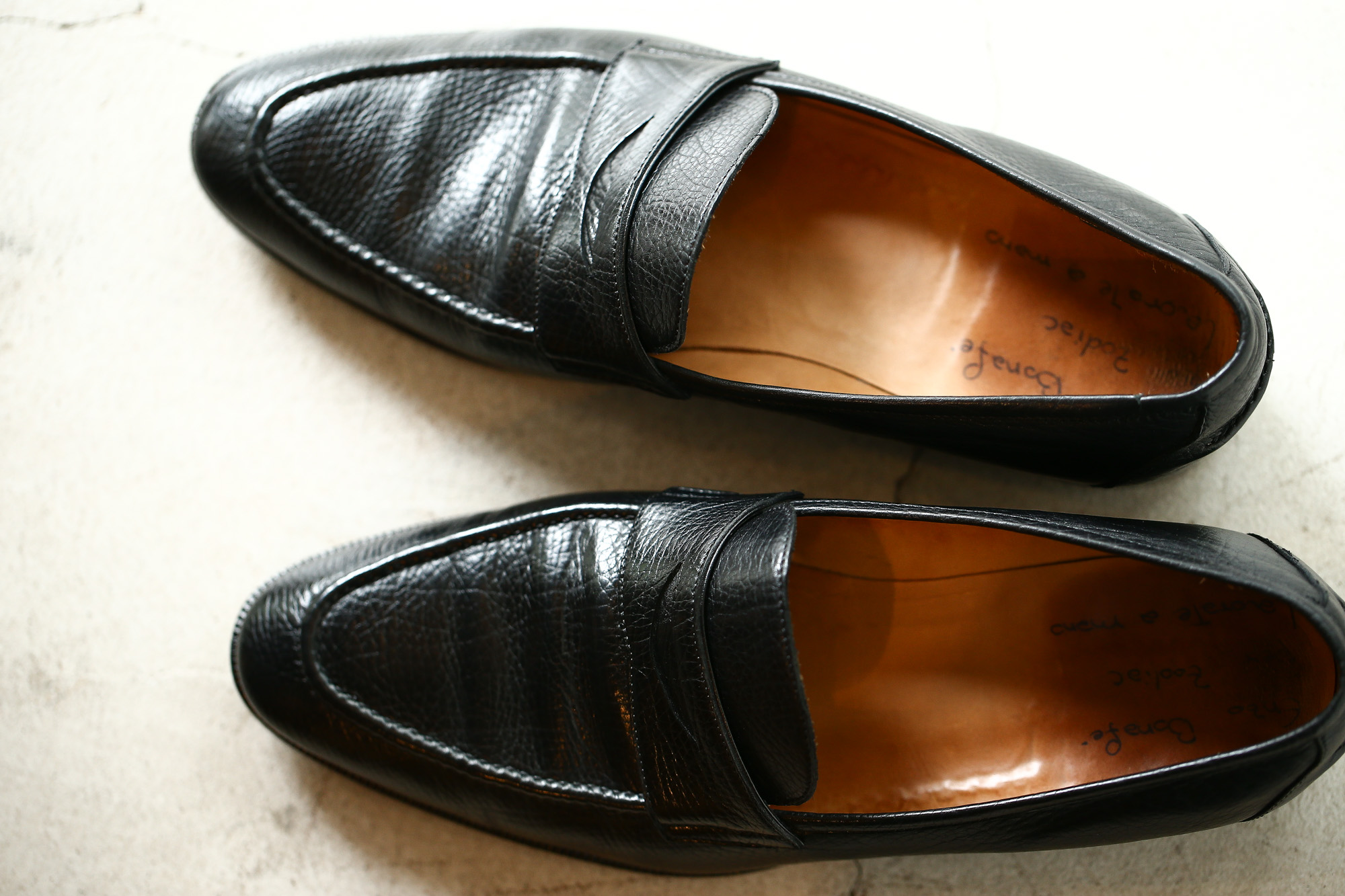 ENZO BONAFE(エンツォボナフェ) ART. EB-08 Coin Loafer コインローファー LAMA ラマレザー ドレスシューズ ローファー NERO(ブラック) made in italy (イタリア製) 2019 春夏 【ご予約受付中】 愛知 名古屋 enzobonafe エンツォボナフェ eb08 ローファー zodiac nagoya alto e diritto altoediritto アルトエデリット コードバン