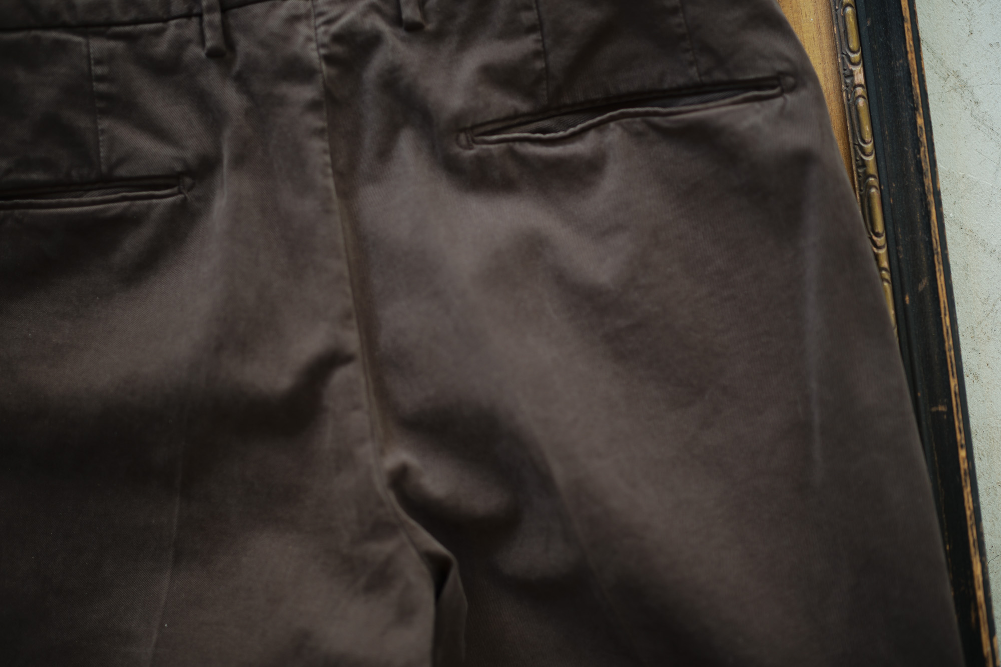 INCOTEX (インコテックス) 1AGW30 SLIM FIT GARMENT DYED COMFORT CHINO コットン ストレッチ スラックス BROWN (ブラウン・618) 2018 秋冬新作 愛知 名古屋 alto e diritto アルトエデリット チノパンツ チノスラックス