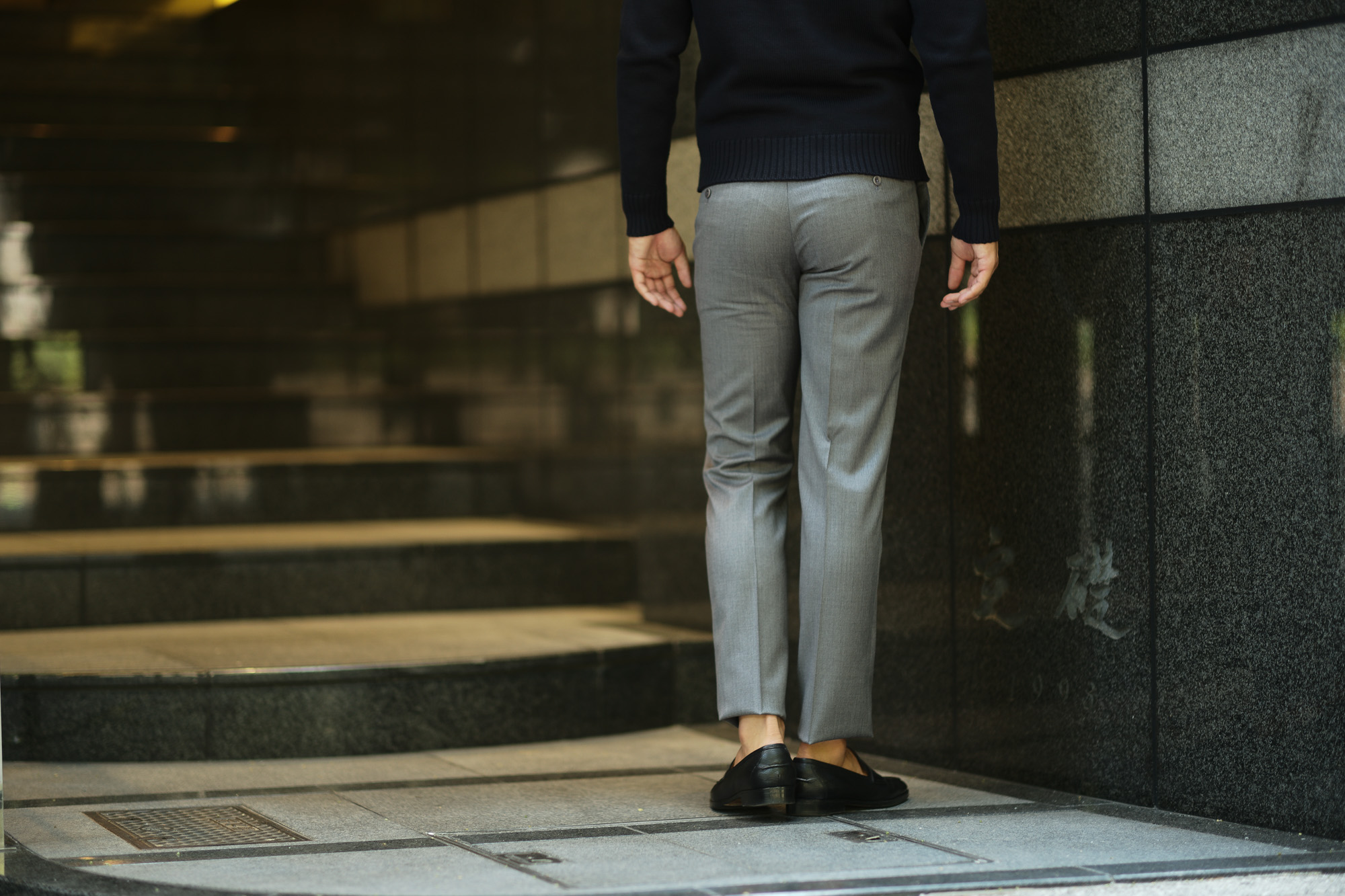 INCOTEX (インコテックス) N35 SLIM FIT (1NT035) SUPER 100'S WOOLLEN TWILL サージウール スラックス MEDIUM GRAY (ミディアムグレー・912) 2018 秋冬新作 incotex 愛知 名古屋 Alto e Diritto アルト エ デリット alto e diritto アルトエデリット グレスラ グレースラックス