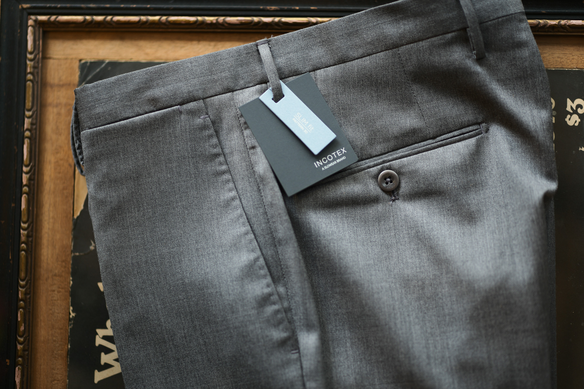 INCOTEX (インコテックス) N35 SLIM FIT (1NT035) SUPER 100'S WOOLLEN TWILL サージウール スラックス MEDIUM GRAY (ミディアムグレー・912) 2018 秋冬新作 incotex 愛知 名古屋 Alto e Diritto アルト エ デリット alto e diritto アルトエデリット グレスラ グレースラックス