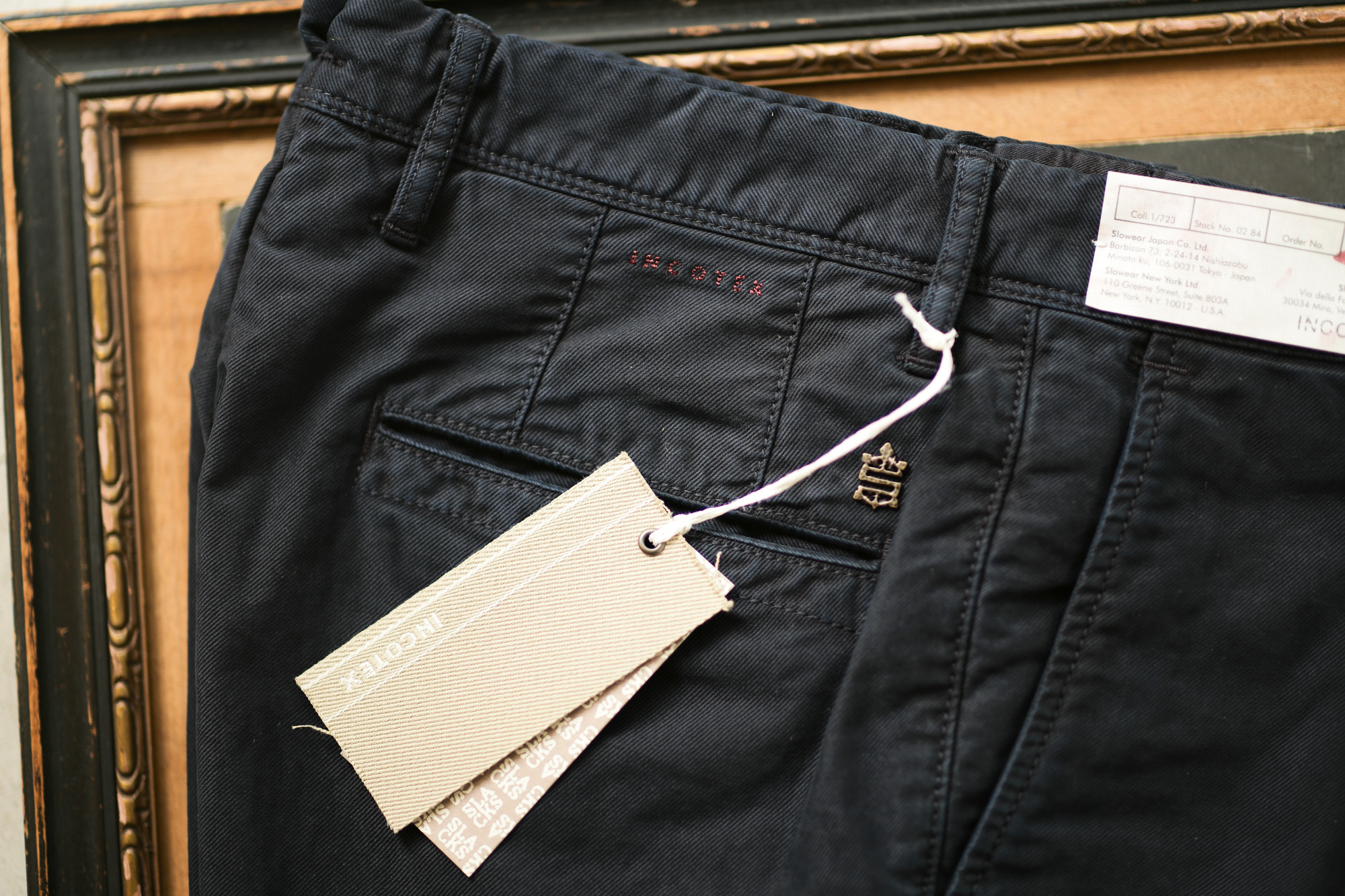 INCOTEX SLACKS（インコテックススラックス）1ST603 SLIM FIT TRICOCHINO STRETCH ストレッチ チノパンツ NAVY (ネイビー・825) 2018 秋冬新作 愛知 名古屋 alto e diritto アルトエデリット チノパンツ チノスラックス