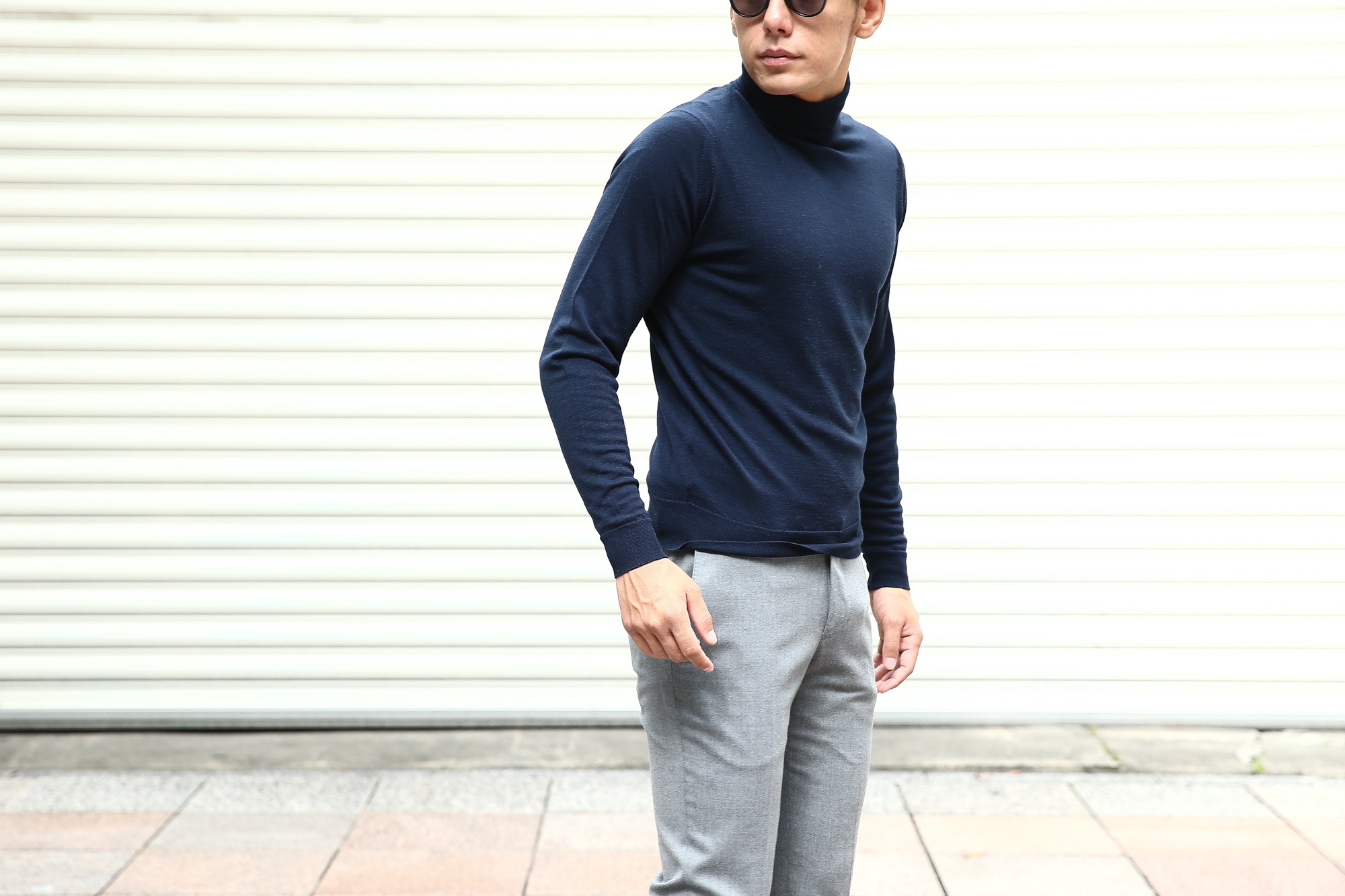 JOHN SMEDLEY (ジョンスメドレー) ORTA (オルタ) 30G Merino Wool (30ゲージメリノウール) タートルネックセーター MIDNIGHT (ミッドナイト) Made in England (イギリス製) 2018 秋冬 johnsmedley ジョンスメドレー 愛知 名古屋 Alto e Diritto アルト エ デリット alto e diritto altoediritto アルトエデリット タートル