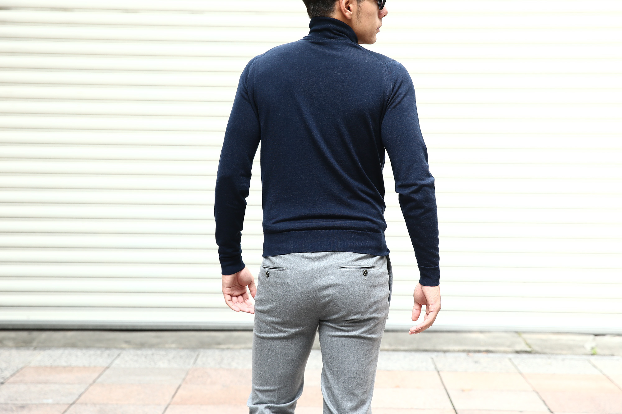 JOHN SMEDLEY (ジョンスメドレー) ORTA (オルタ) 30G Merino Wool (30ゲージメリノウール) タートルネックセーター MIDNIGHT (ミッドナイト) Made in England (イギリス製) 2018 秋冬 johnsmedley ジョンスメドレー 愛知 名古屋 Alto e Diritto アルト エ デリット alto e diritto altoediritto アルトエデリット タートル