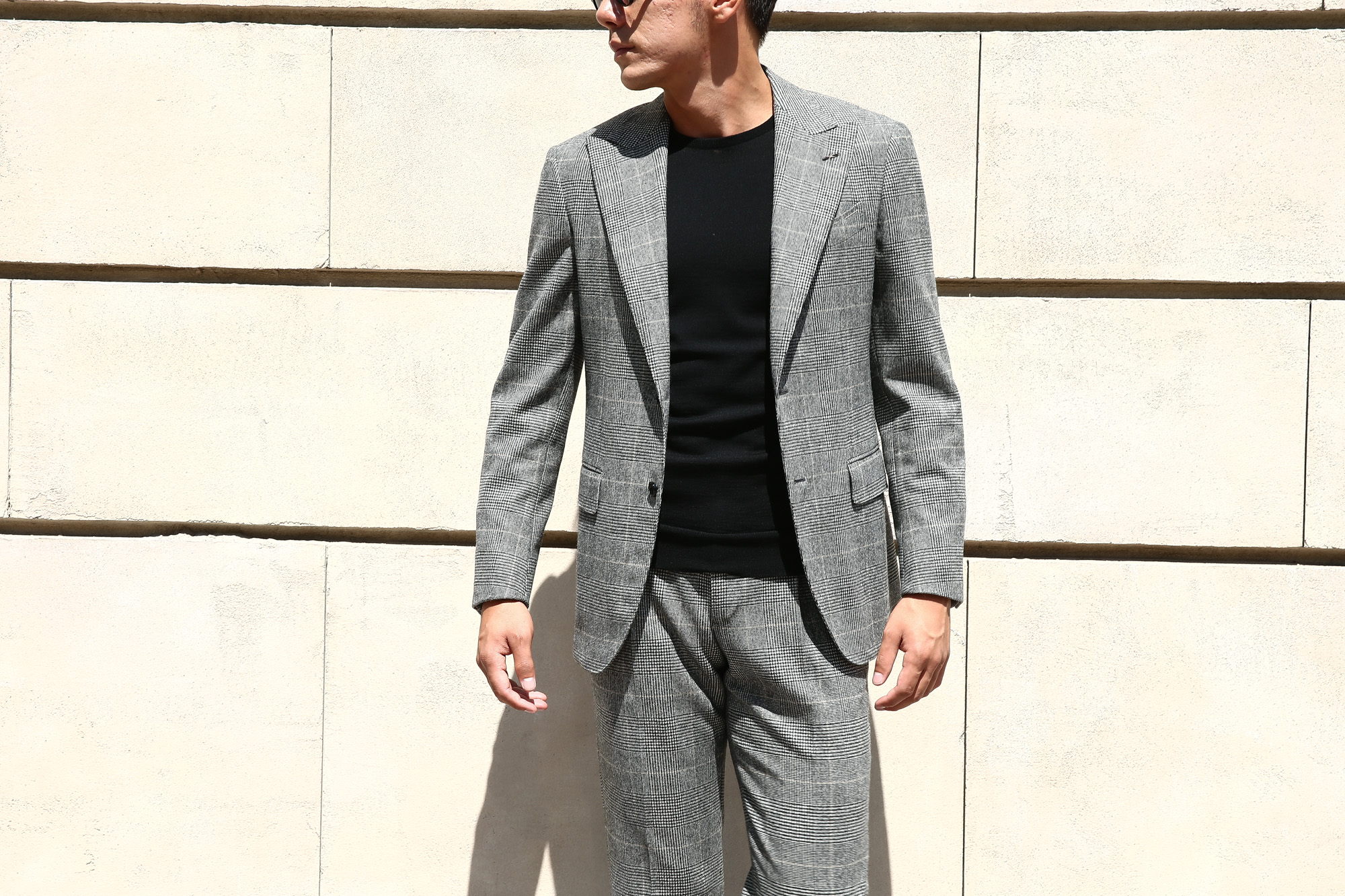 LARDINI (ラルディーニ) SARTORIA (サルトリア) フラノウール生地 ブリティッシュ グレンチェック スーツ GRAY (グレー・11) 2018 秋冬 【ご予約受付中】lardini 愛知 名古屋 Alto e Diritto アルト エ デリット alto ed diritto アルトエデリット altoediritto