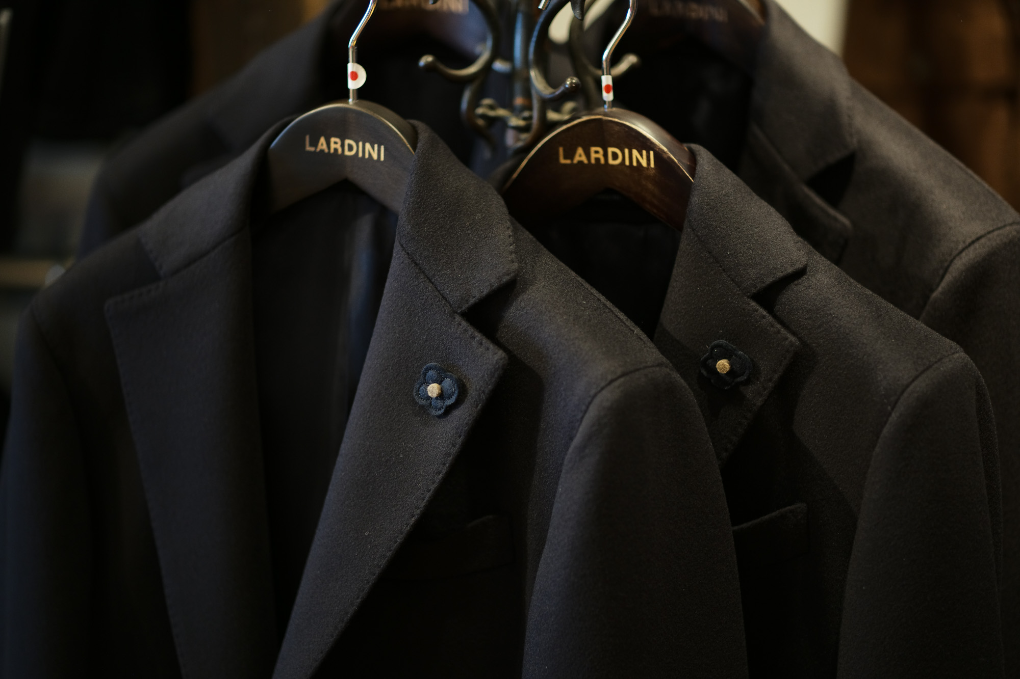 LARDINI (ラルディーニ) Spolverino Chester coat (スポルベリーノ チェスターコート) フラノウール生地 シングル チェスターコート NAVY (ネイビー・5) Made in italy (イタリア製) 2018 秋冬新作 lardini 愛知 名古屋 Alto e Diritto アルト エ デリット alto e diritto アルトエデリット コート