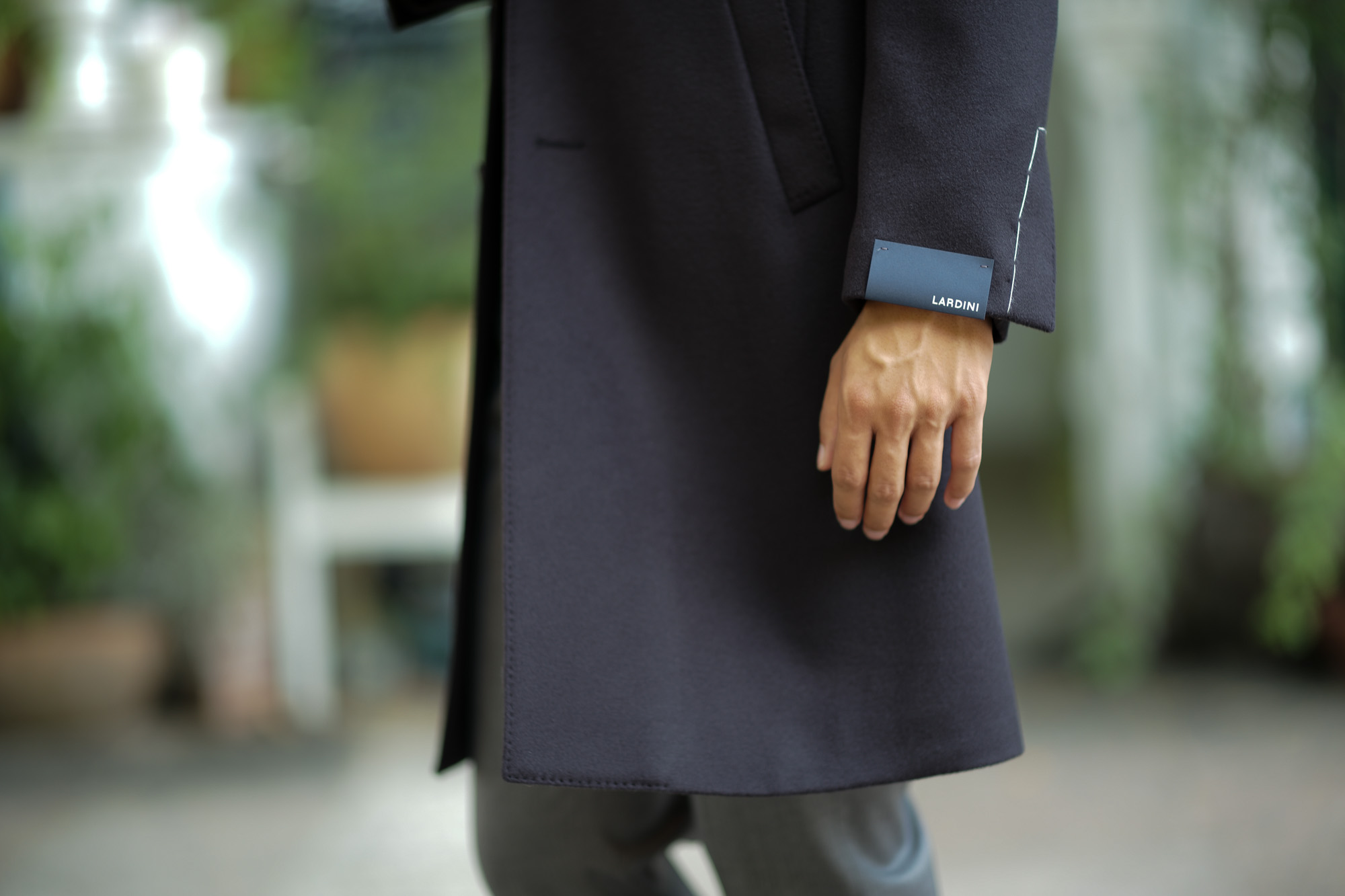 LARDINI (ラルディーニ) Spolverino Chester coat (スポルベリーノ チェスターコート) フラノウール生地 シングル チェスターコート NAVY (ネイビー・5) Made in italy (イタリア製) 2018 秋冬新作 lardini 愛知 名古屋 Alto e Diritto アルト エ デリット alto e diritto アルトエデリット コート