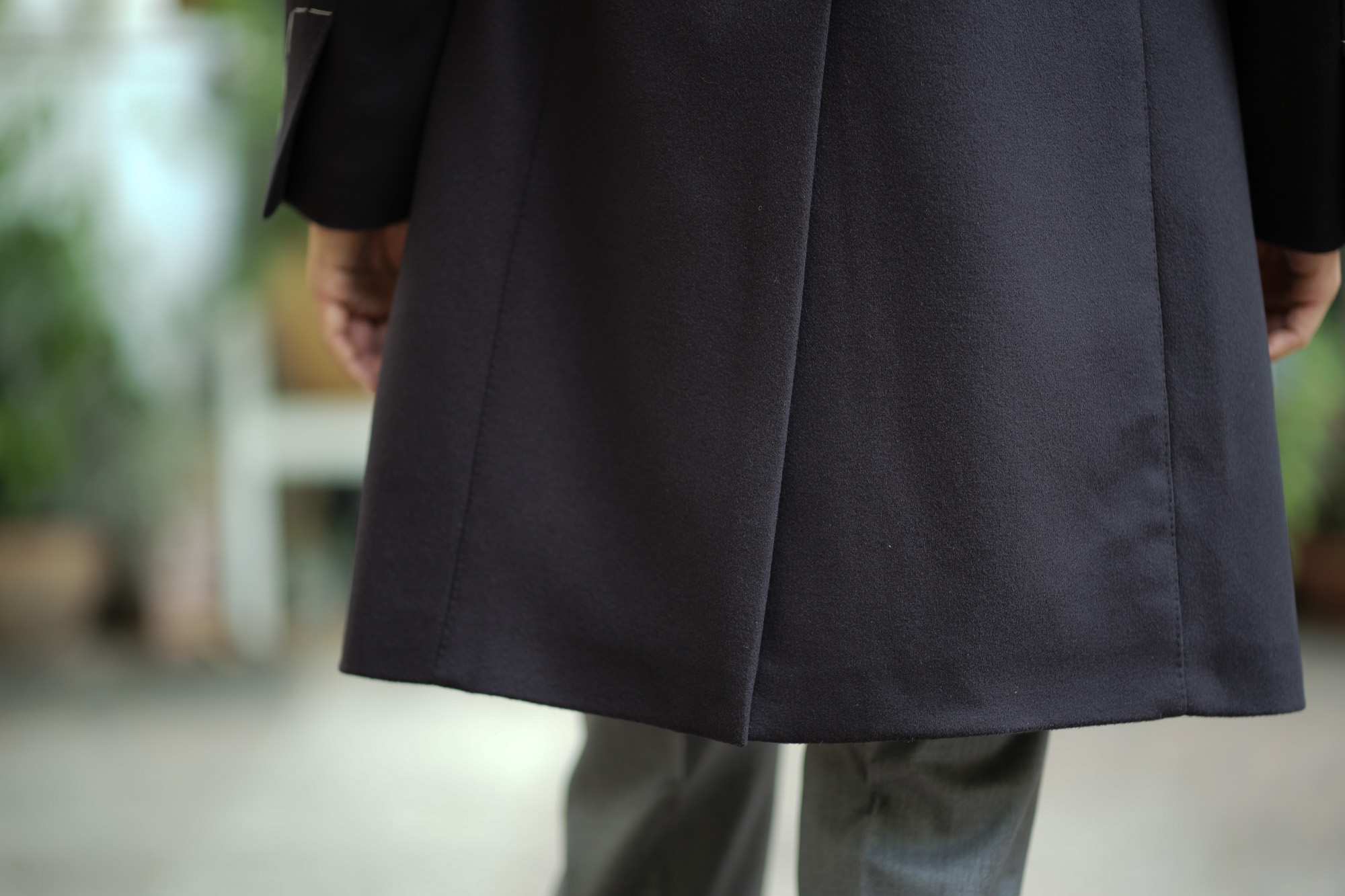 LARDINI (ラルディーニ) Spolverino Chester coat (スポルベリーノ チェスターコート) フラノウール生地 シングル チェスターコート NAVY (ネイビー・5) Made in italy (イタリア製) 2018 秋冬新作 lardini 愛知 名古屋 Alto e Diritto アルト エ デリット alto e diritto アルトエデリット コート