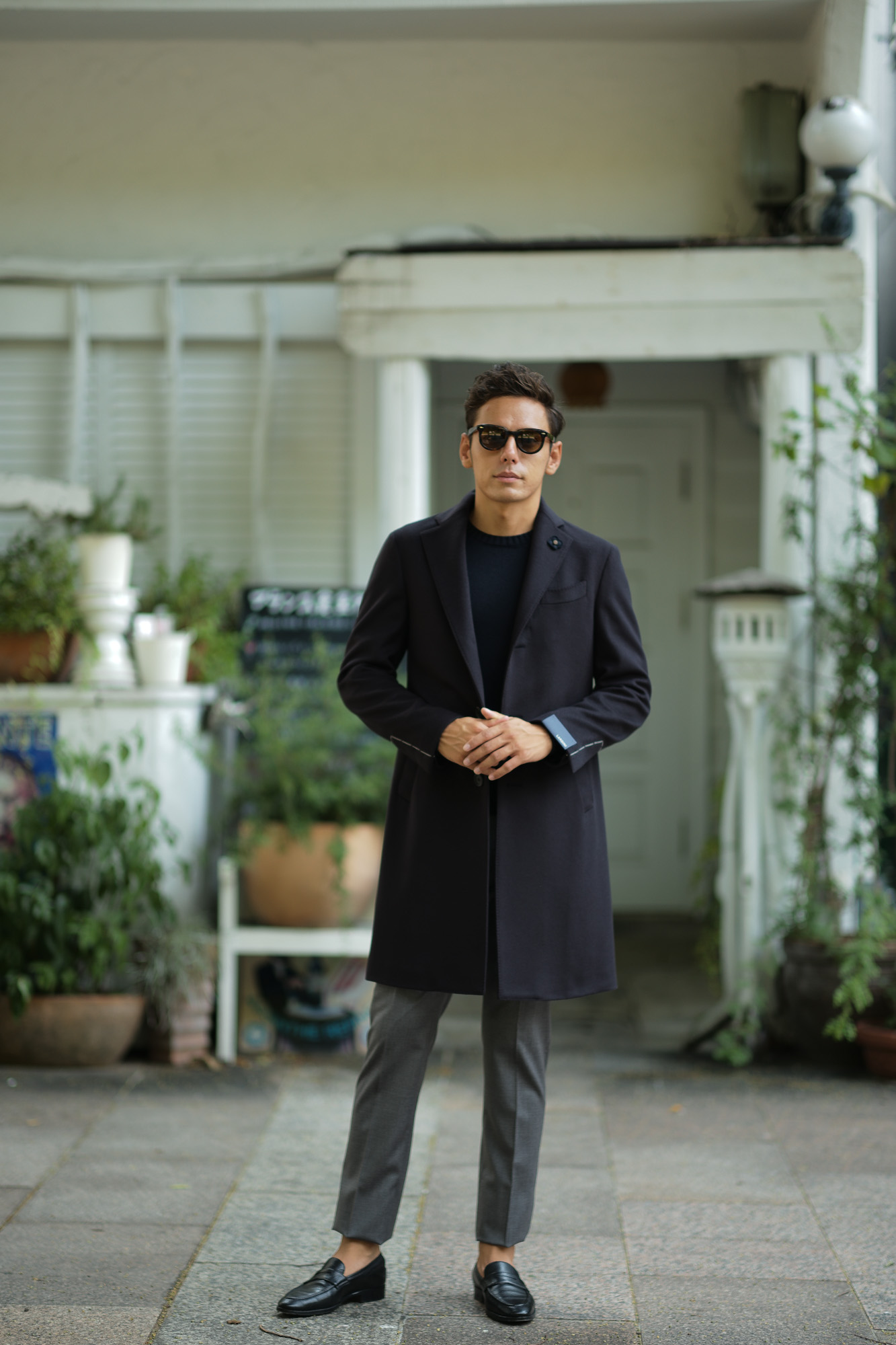 LARDINI (ラルディーニ) Spolverino Chester coat (スポルベリーノ ...