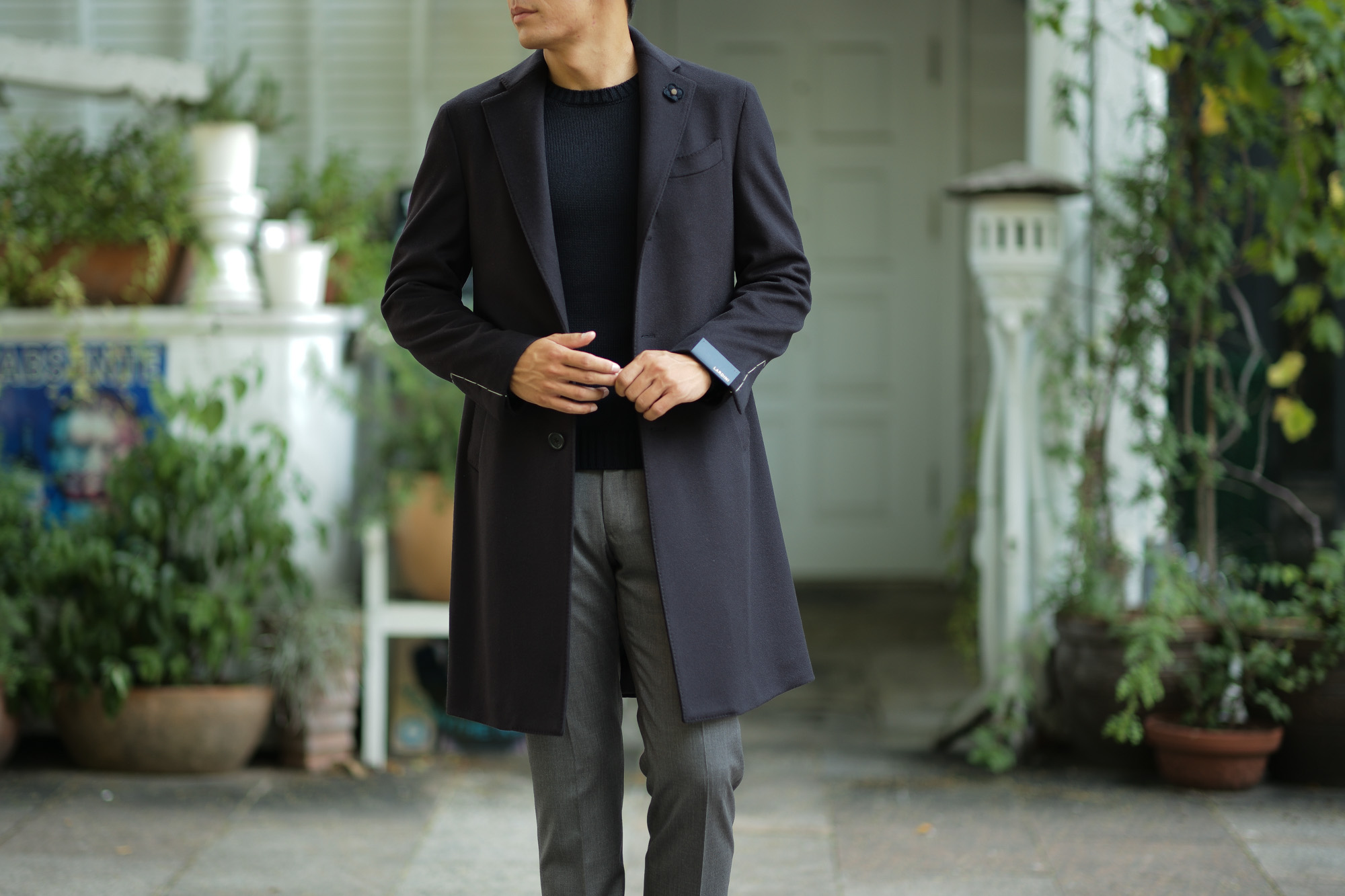 LARDINI (ラルディーニ) Spolverino Chester coat (スポルベリーノ