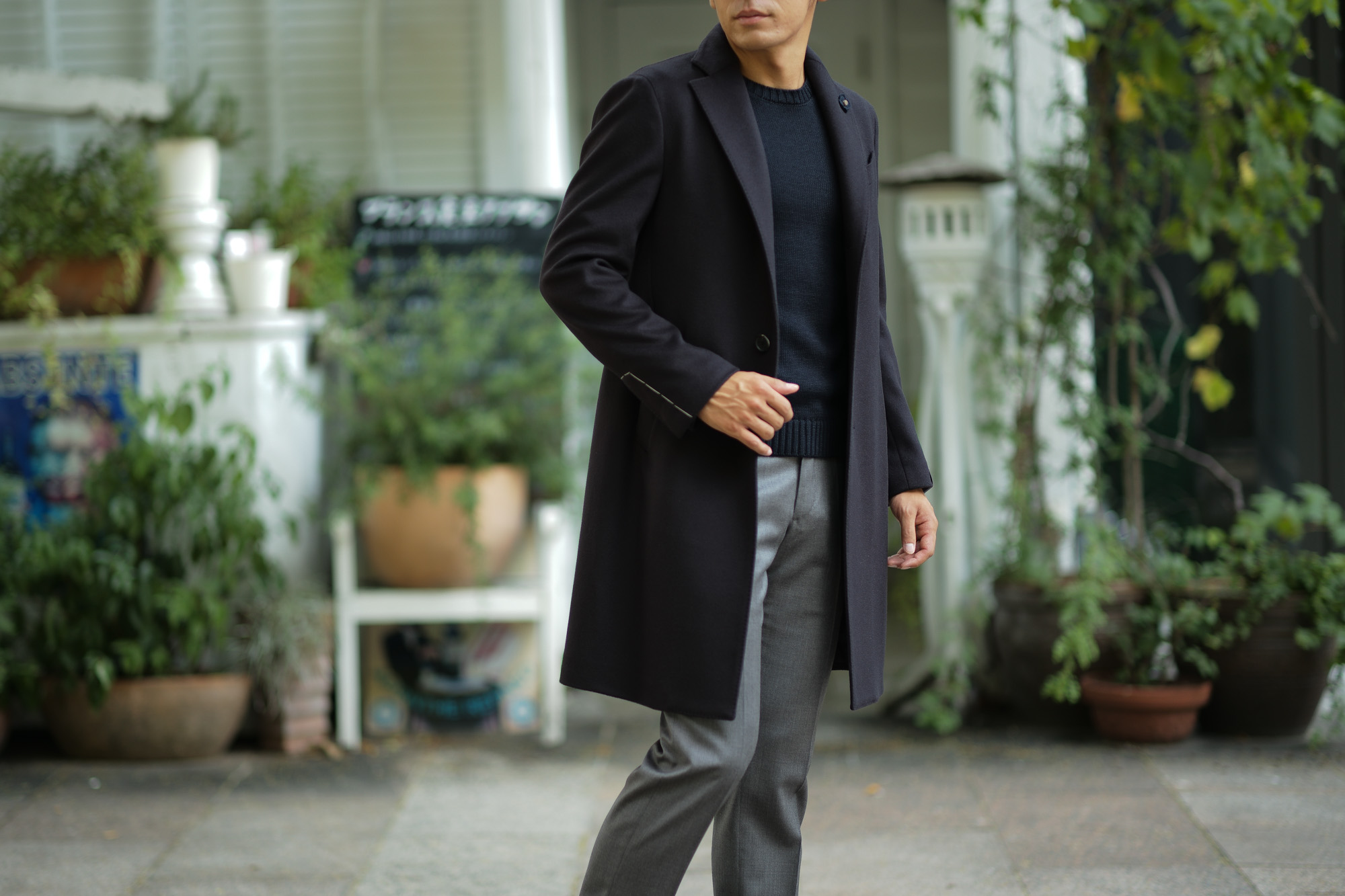 LARDINI (ラルディーニ) Spolverino Chester coat (スポルベリーノ