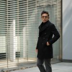 Sealup(シーラップ)　GENOVA(ジェノバ) 50002 7591 01 メルトンウール サーモアライニング ロングPコート Pコート ロングピーコート BLACK(ブラック・36) MADE IN ITALY(イタリア製) 2018 秋冬 【ご予約受付中】 sealup シーラップ 愛知 名古屋 ZODIAC ゾディアック セレクトショップ シーラップPコート コート 44,46,48,50,52 alto e diritto アルトエデリット altoediritto