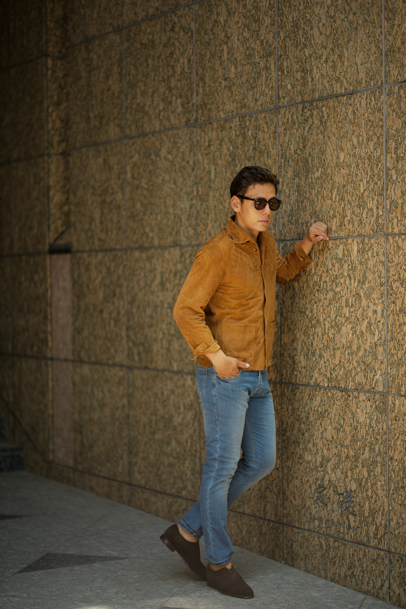 Alfredo Rifugio (アルフレード リフージオ) SS326 CAMOSCIO Summer Suede Leather Shirts サマースウェード レザーシャツ CAMEL (キャメル) made in italy (イタリア製) 2019 春夏 【ご予約受付中】alfredorifujio アルフレードリフージオ 愛知 名古屋 Alto e Diritto アルト エ デリット alto e diritto アルトエデリット レザージャケット 素肌にレザー 42,44,46,48,50,52