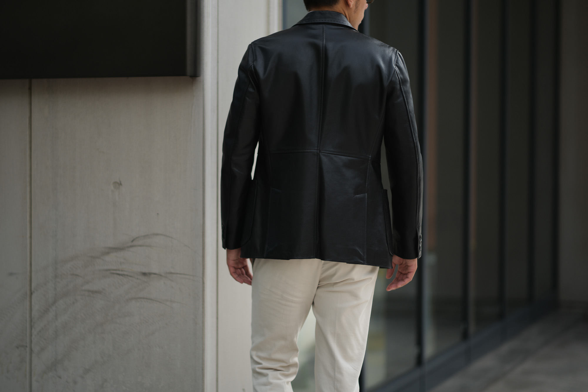 CINQUANTA (チンクアンタ) H613 SINGLE TAILORED JACKET CAVALLO (シングル テーラード ジャケット) ホースレザー ジャケット BLACK (ブラック・999) Made in italy (イタリア製) 2018 秋冬 【ご予約受付中】 cinquanta チンクアンタ レザージャケット ジャケット 愛知 名古屋 Alto e Diritto アルト エ デリット