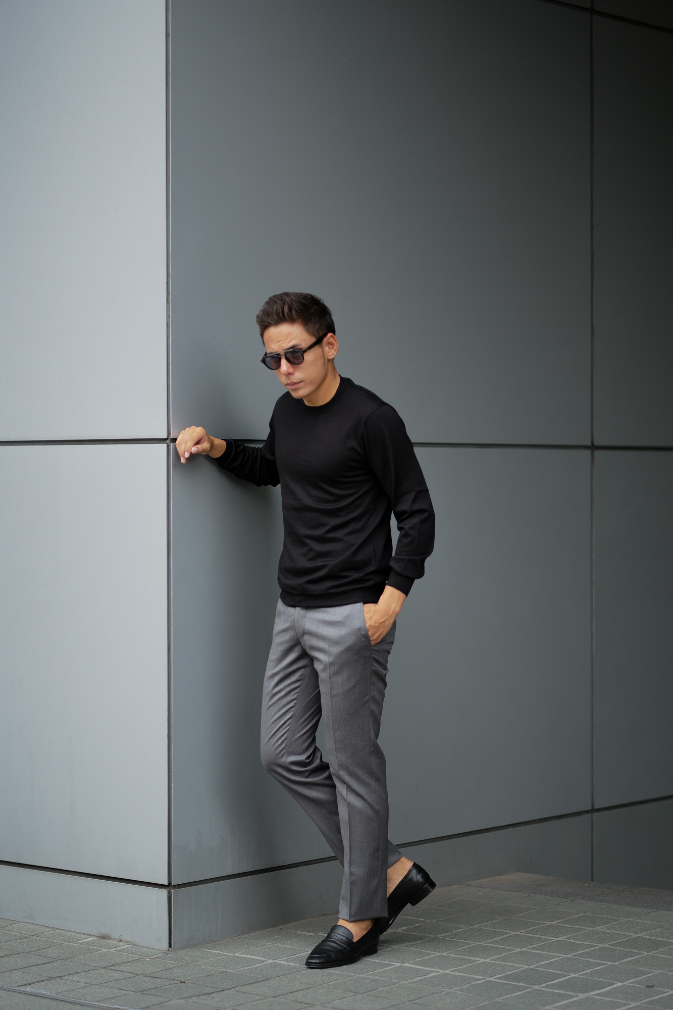 Cruciani (クルチアーニ) Silk Cashmere Crew Neck Sweater (シルク ...