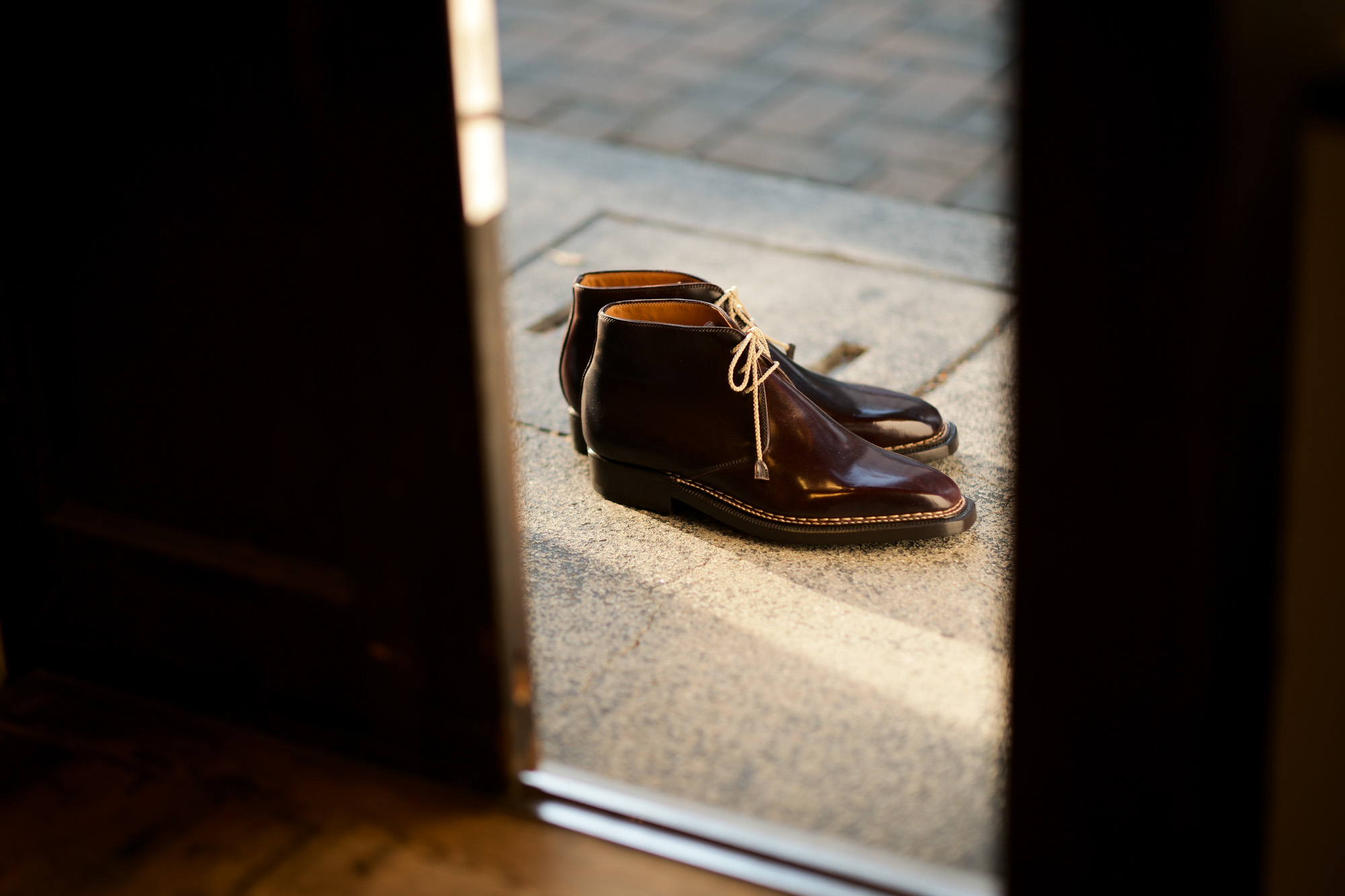 ENZO BONAFE(エンツォボナフェ) ART.3722 Chukka boots チャッカブーツ Horween Shell Cordovan Leather ホーウィン社 シェルコードバンレザー ノルベジェーゼ製法 チャッカブーツ コードバンブーツ No.8(バーガンディー)  made in italy (イタリア製) 2019 春夏 愛知 名古屋 Alto e Diritto アルト エ デリット エンツォボナフェ コードバン チャッカ　5.5,6,6.5,7,7.5,8,8.5,9,9.5