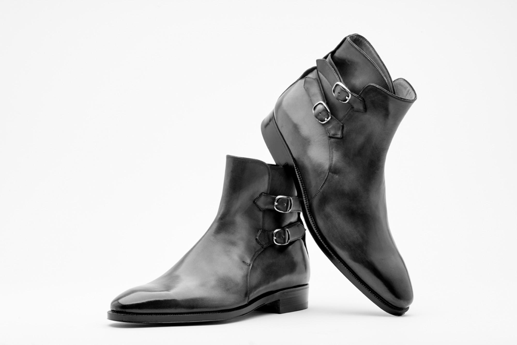 ENZO BONAFE(エンツォボナフェ) ART.3995 Double strap boot Du Puy Vitello デュプイ社ボックスカーフ ダブルストラップブーツ NERO (ブラック) made in italy (イタリア製) 2019 春夏 enzobonafe 愛知 名古屋 Alto e Diritto アルト エ デリット alto e diritto アルトエデリット 5,5.5,6,6.5,7,7.5,8,8.5,9,9.5