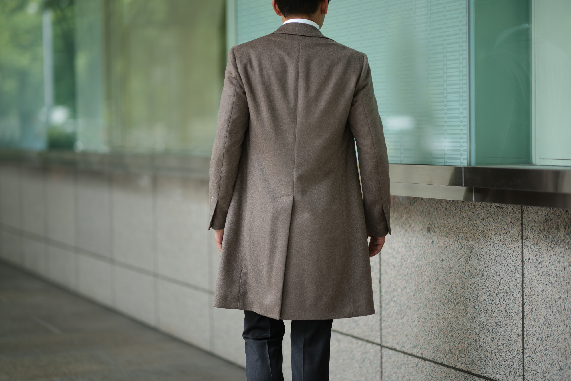 LARDINI (ラルディーニ) Cashmere Spolverino Chester coat (カシミヤ スポルベリーノ チェスターコート) カシミヤフラノ生地 シングル チェスターコート BEIGE (ベージュ・1) Made in italy (イタリア製) 2018 秋冬新作 lardini 愛知 名古屋 Alto e Diritto アルト エ デリット alto e diritto アルトエデリット