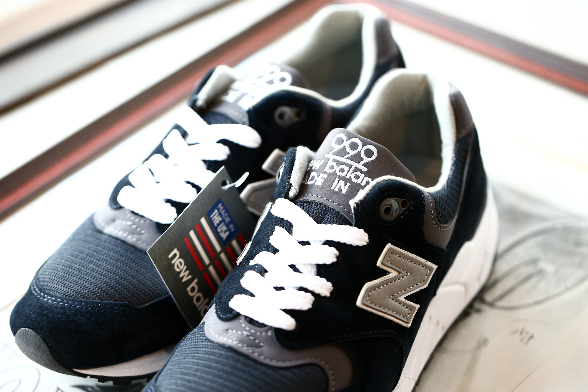 new balance (ニューバランス) M999 CBL  (CLASSICS TRADITIONNELS) LIMITED EDITION レザースニーカー NAVY (ネイビー・CBL) Made in USA (アメリカ製) 2018 秋冬新作 newbalance 愛知 名古屋 alto e diritto アルトエデリット