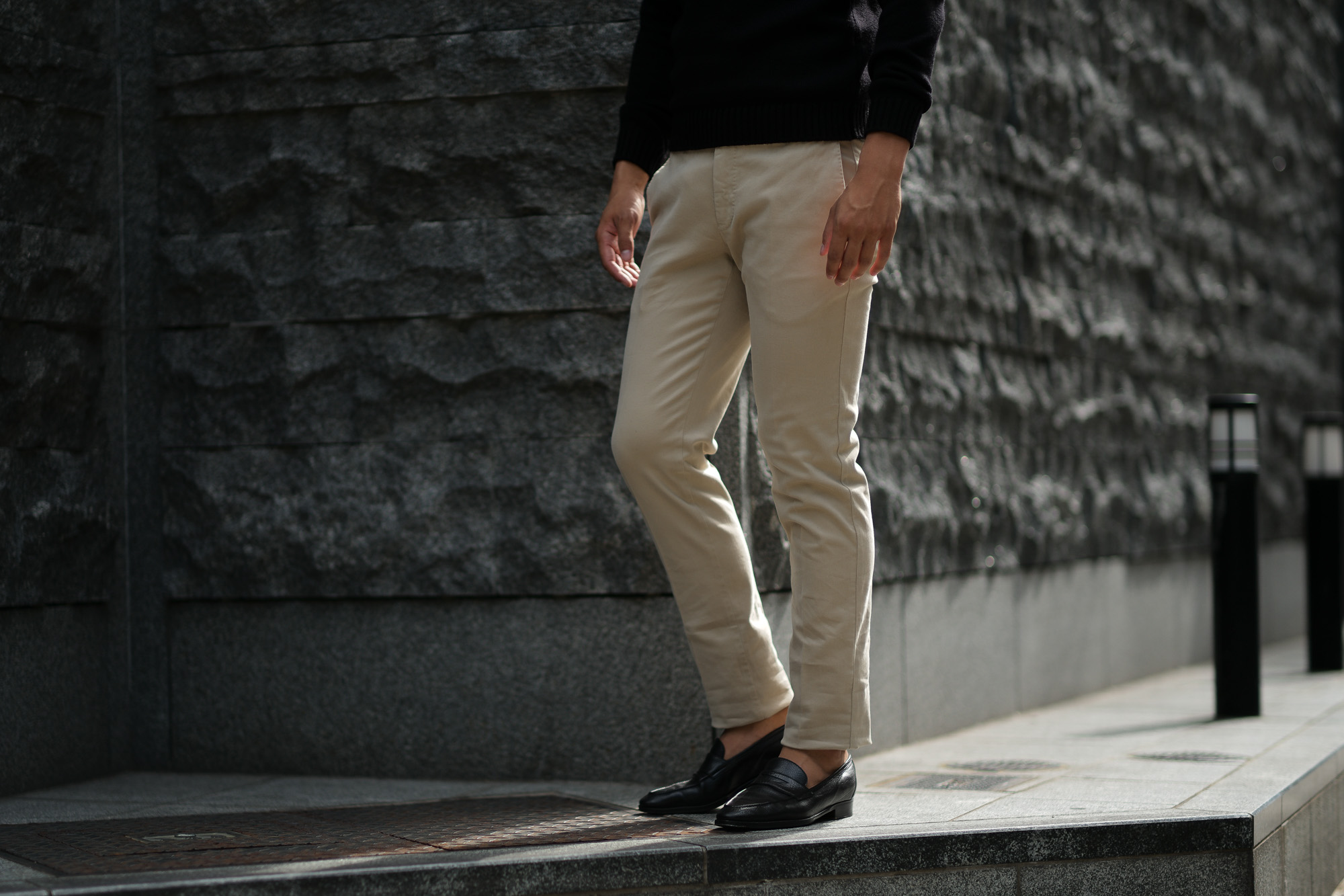 PT01 (ピーティーゼロウーノ) BUSINESS (ビジネス) SUPER SLIM FIT (スーパースリムフィット) Soft Touch Stretch Cotton Garment Dye ストレッチ コットン スラックス パンツ BEIGE (ベージュ・0040) 2018 秋冬新作 スラックス 茶チノ 愛知 名古屋 Alto e Diritto アルト エ デリット alto e diritto アルトエデリット