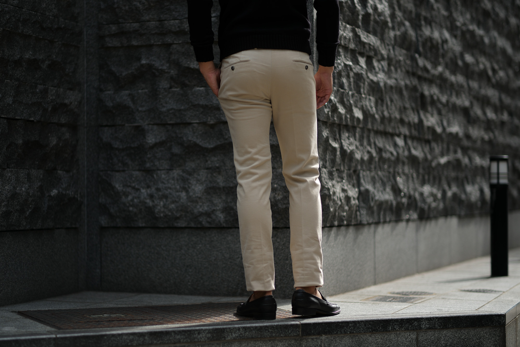 PT01 (ピーティーゼロウーノ) BUSINESS (ビジネス) SUPER SLIM FIT (スーパースリムフィット) Soft Touch Stretch Cotton Garment Dye ストレッチ コットン スラックス パンツ BEIGE (ベージュ・0040) 2018 秋冬新作 スラックス 茶チノ 愛知 名古屋 Alto e Diritto アルト エ デリット alto e diritto アルトエデリット