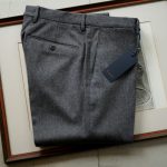 Zanella (ザネッラ) GAREY (ギャレー) SLIM FIT (スリムフィット) STRETCH SAXONY WOOL ストレッチ サキソニーウール スラックス GRAY (グレー・00030) Made in italy (イタリア製) 2018 秋冬新作のイメージ